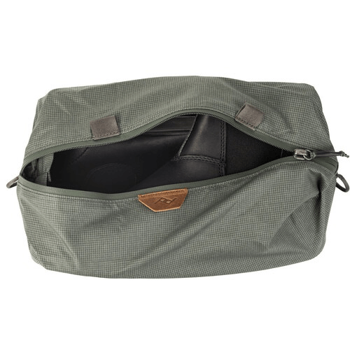 Peak Design Travel Shoe Pouch - Waterproof & Compact Shoe Storage Bag for Travel, Gym & Work (Sage Green) | Perfect for Business Trips, Workout Gear & Organization