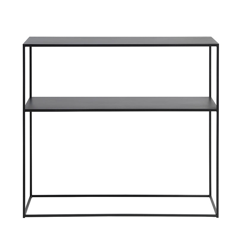 Modern Black PEBBLE Console Table 90cm - Entryway Sofa Table, Hallway Accent Furniture for Living Room & Bedroom Decor