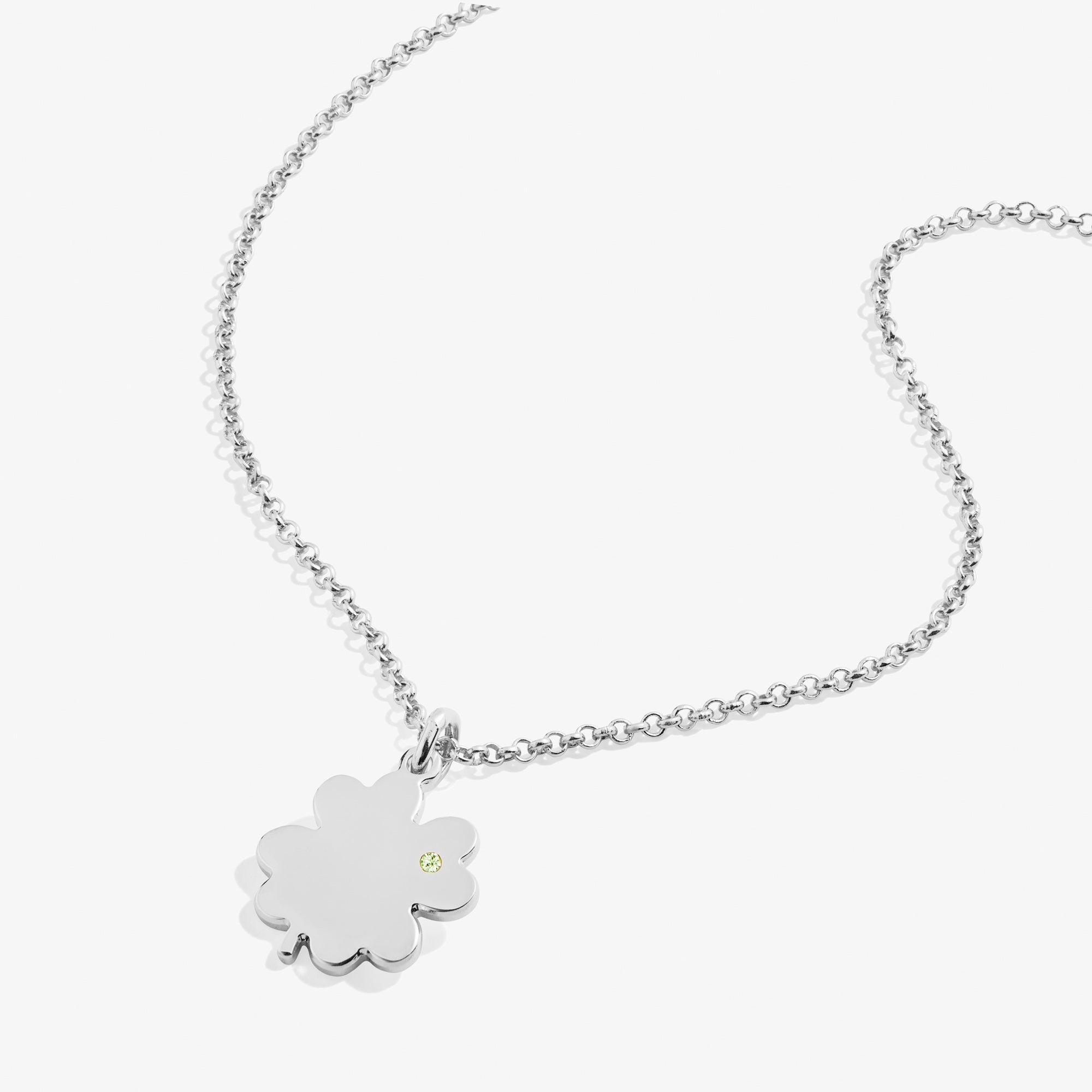 Lucky Four Leaf Clover Pendant Necklace for Women - 21 Inch Stainless Steel Chain - Perfect for St. Patrick's Day Gifts & Everyday Wear