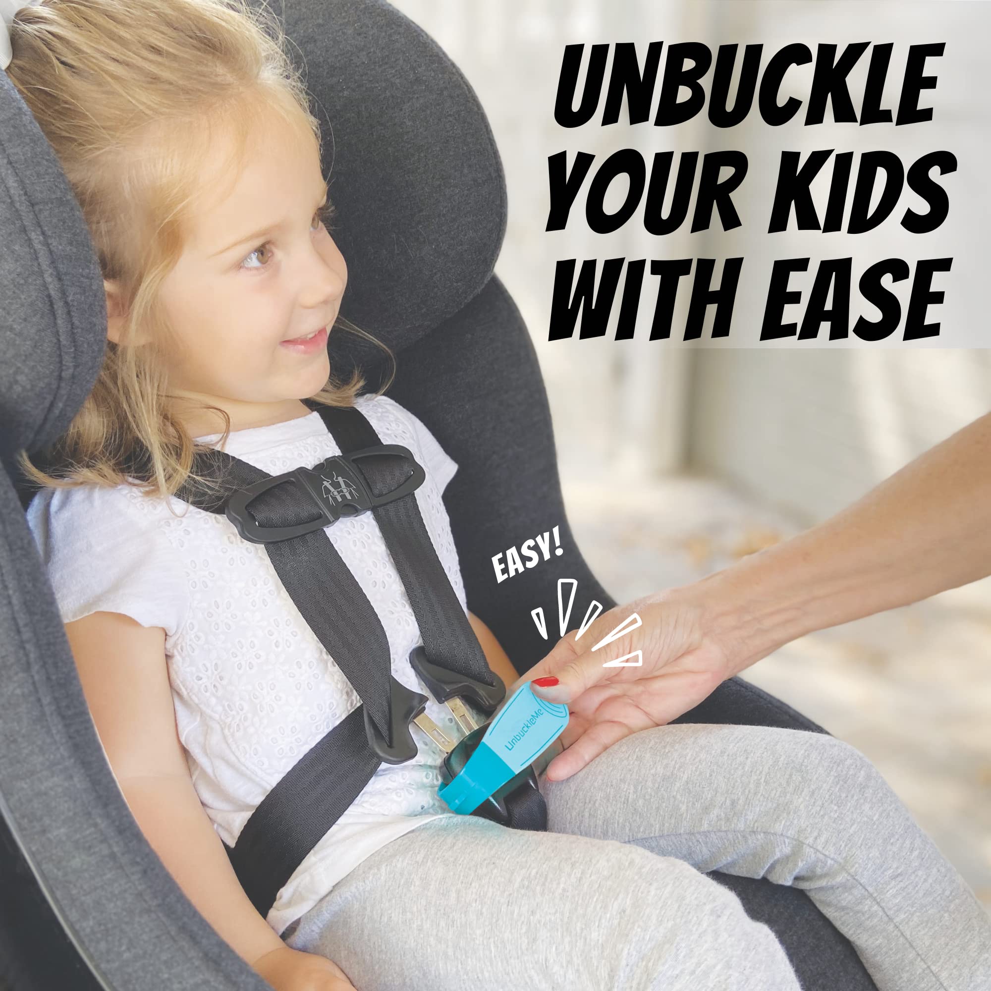 UnbuckleMe Car Seat Buckle Release Tool - Red & Blue 2 Pack - Essential for Parents & Caregivers - Perfect for Cars, SUVs & Travel - Makes Unbuckling Child Car Seats Effortless