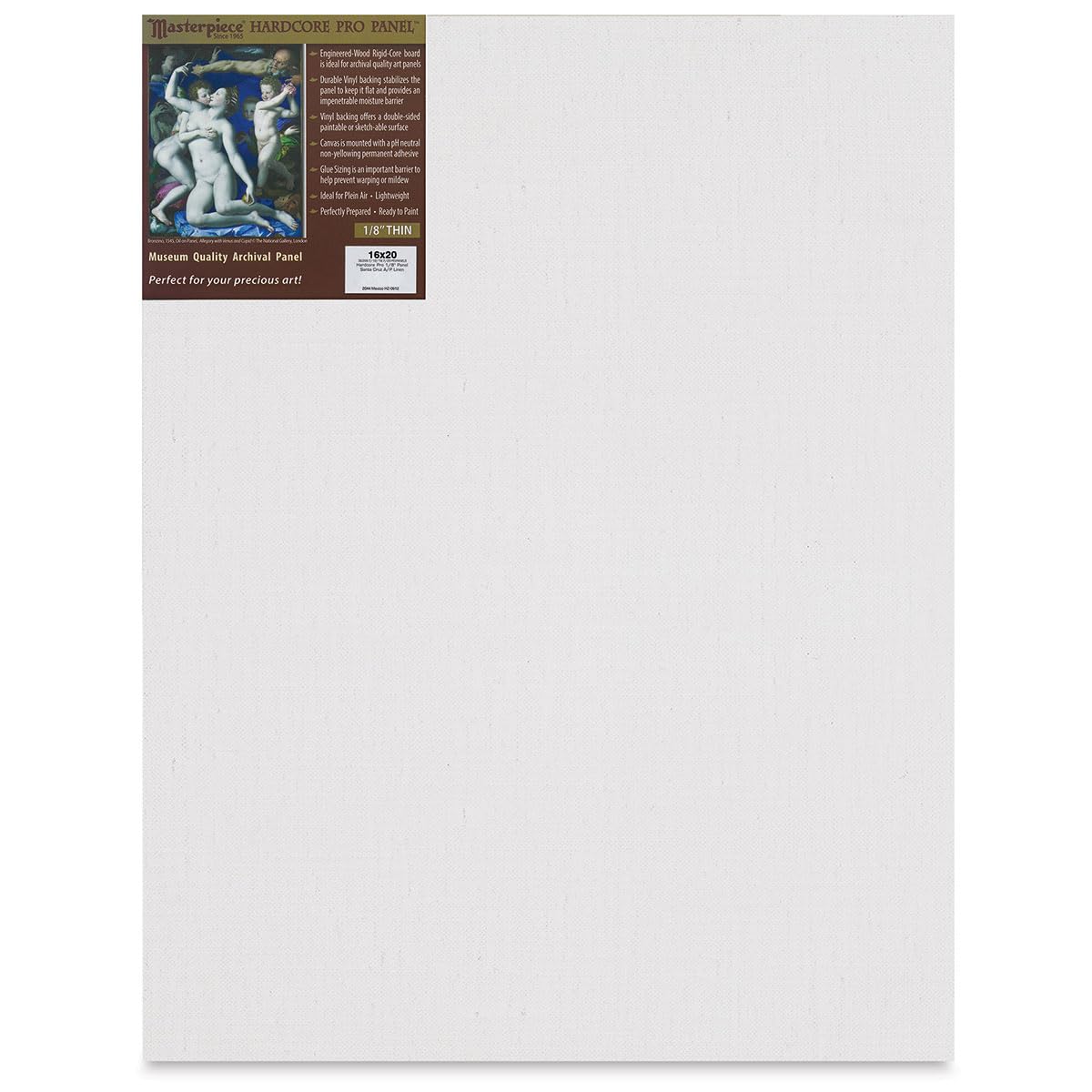 Santa Cruz Hardcore Pro Canvas Panel - 16x20 Inch Premium Art Board for Painting, Drawing & Mixed Media - Perfect for Artists, Students & DIY Home Decor Projects