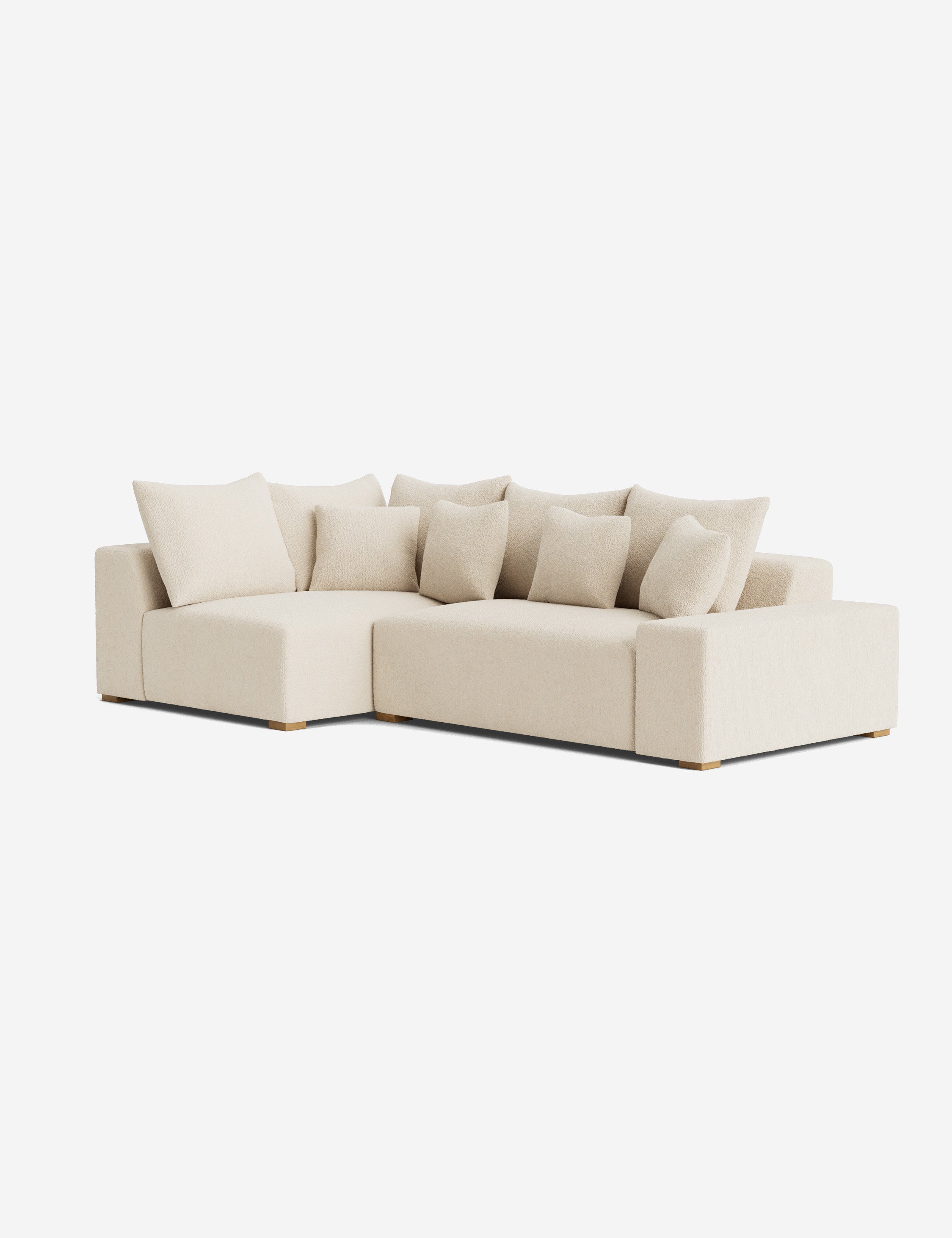 Stylish Clayton Sectional Sofa - Modern L-Shaped Couch for Living Room, Home Theater & Lounge Areas | Comfortable Fabric Upholstery & Spacious Seating