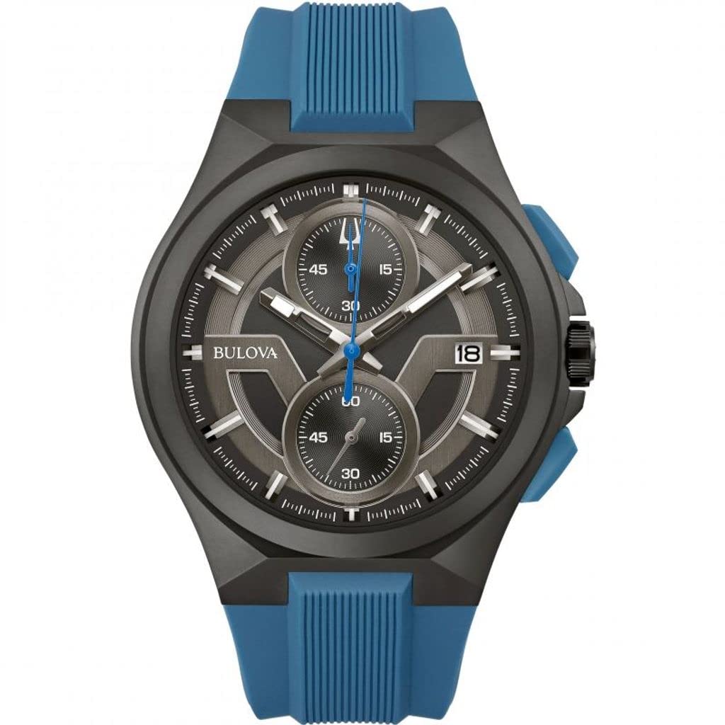 Bulova Men's Maquina Stainless Steel Quartz Watch with Date Display - Perfect for Business, Casual Wear & Special Occasions