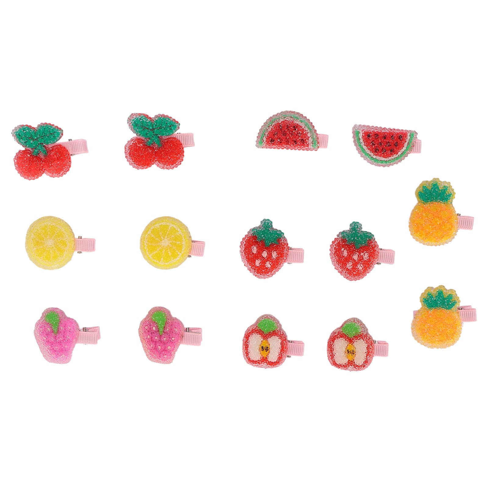 14Pcs Cute Pet Hair Clips for Dogs & Cats - Grooming Headdress Accessories for Pets