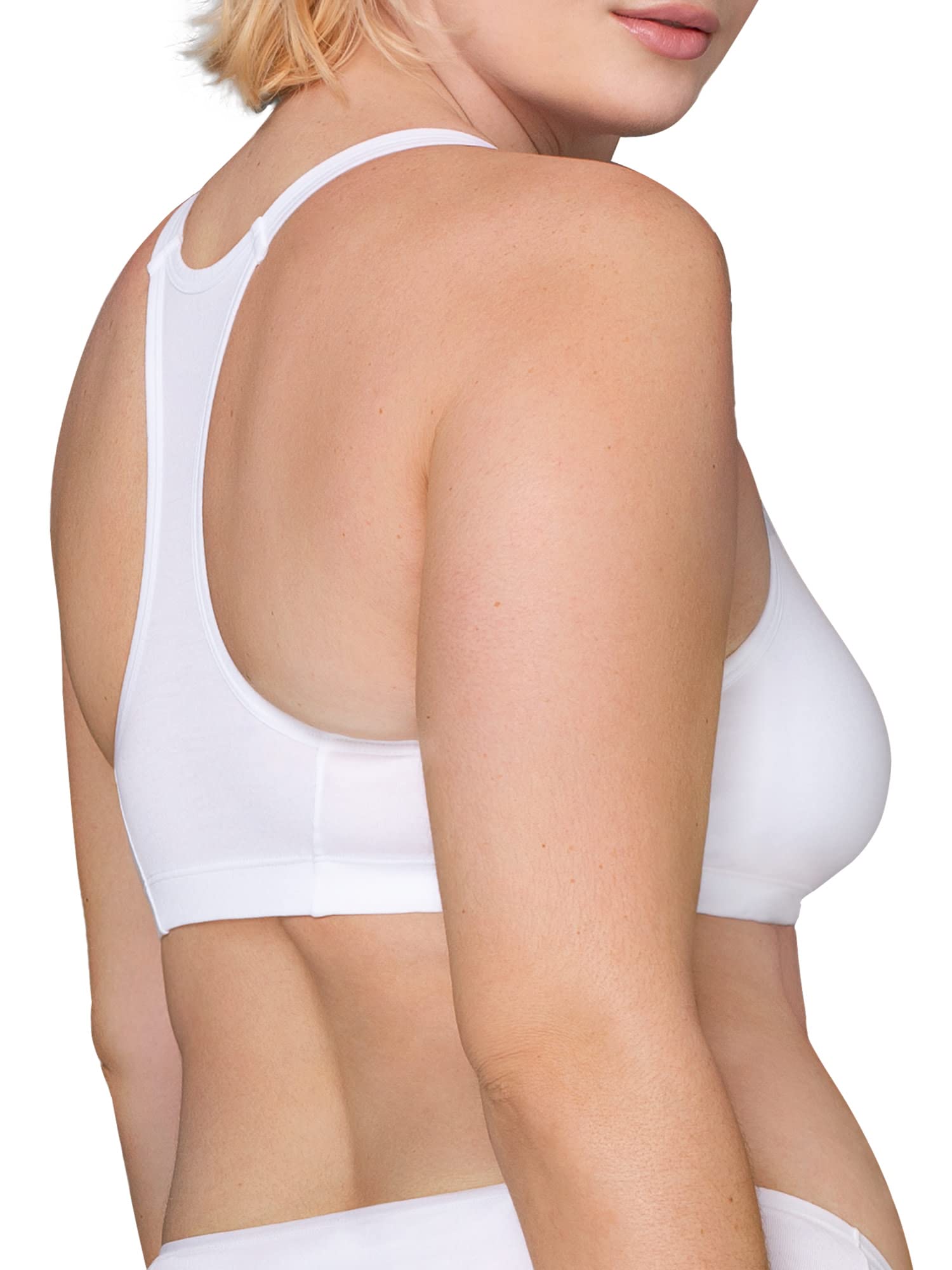 Fruit of the Loom Women's Cotton Sports Bra - Comfortable Spaghetti Strap Workout Top for Yoga, Running & Gym