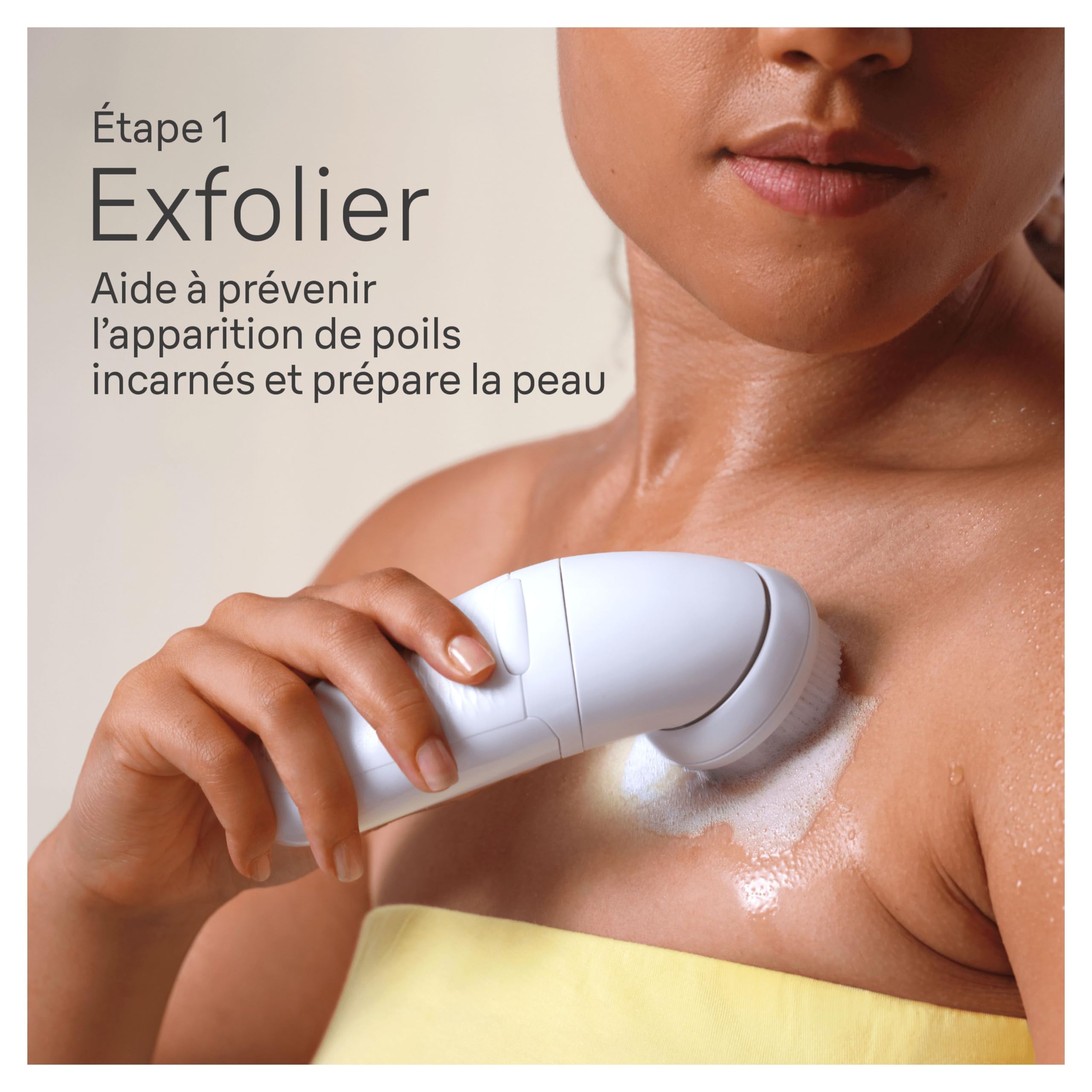 Braun Silk-épil 7 SkinSpa Epilator - Wide Head for Easy Hair Removal, Trimmer Cap for Sensitive Areas, Long-Lasting Smooth Skin, All-in-One Skin Spa Kit (Model 7-081), Waterproof, White/Silver - Perfect for Legs, Underarms & Bikini Line at Home or Travel