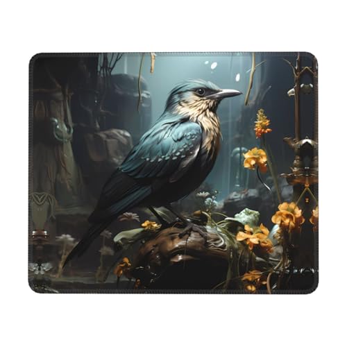 Black Bird and Flower