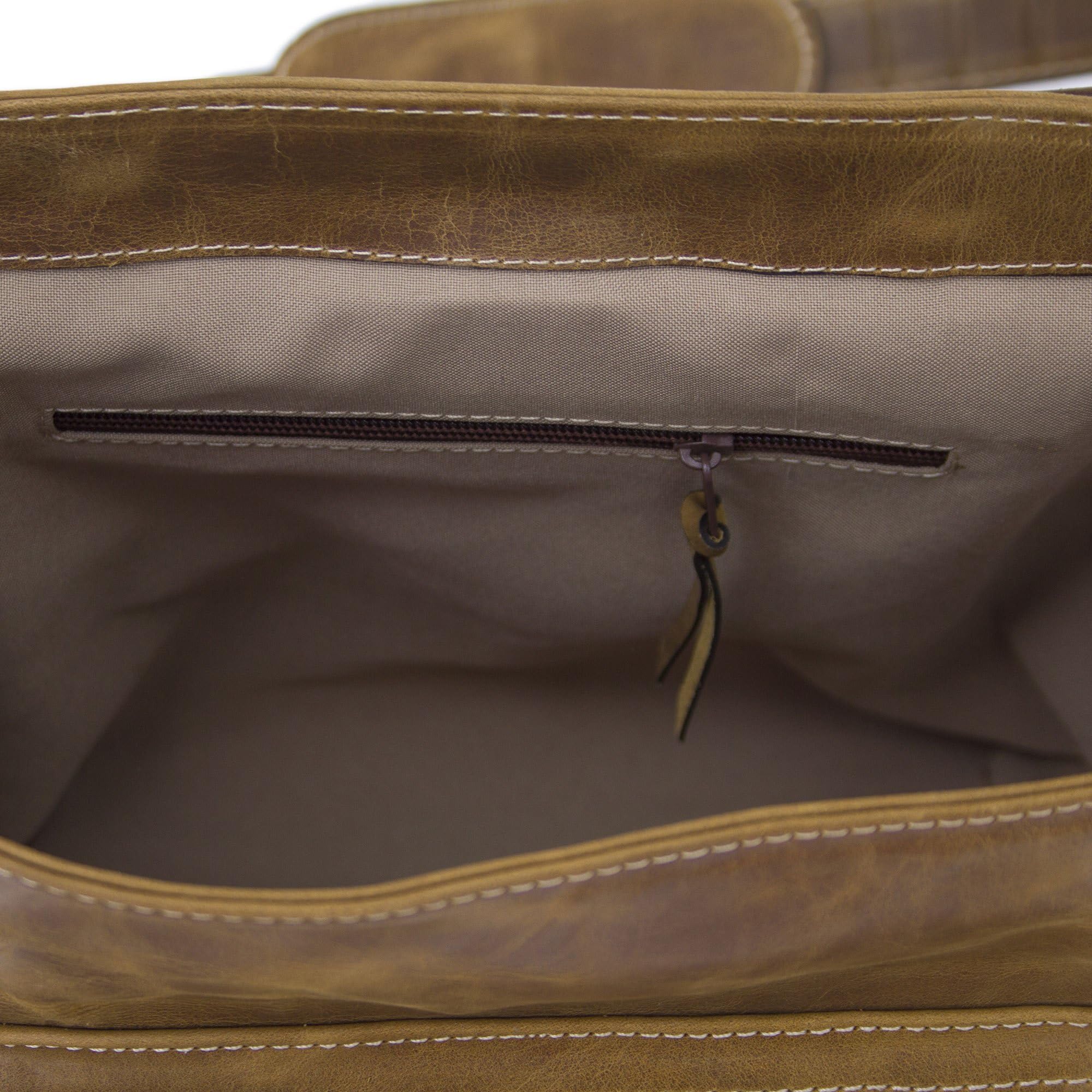 Handmade Leather Shoulder Bag - Artisan Crafted Mexican Brown Cognac Bag for Women | Perfect for Travel, Work & Everyday Use | NOVICA 'Crazy Summer' Collection