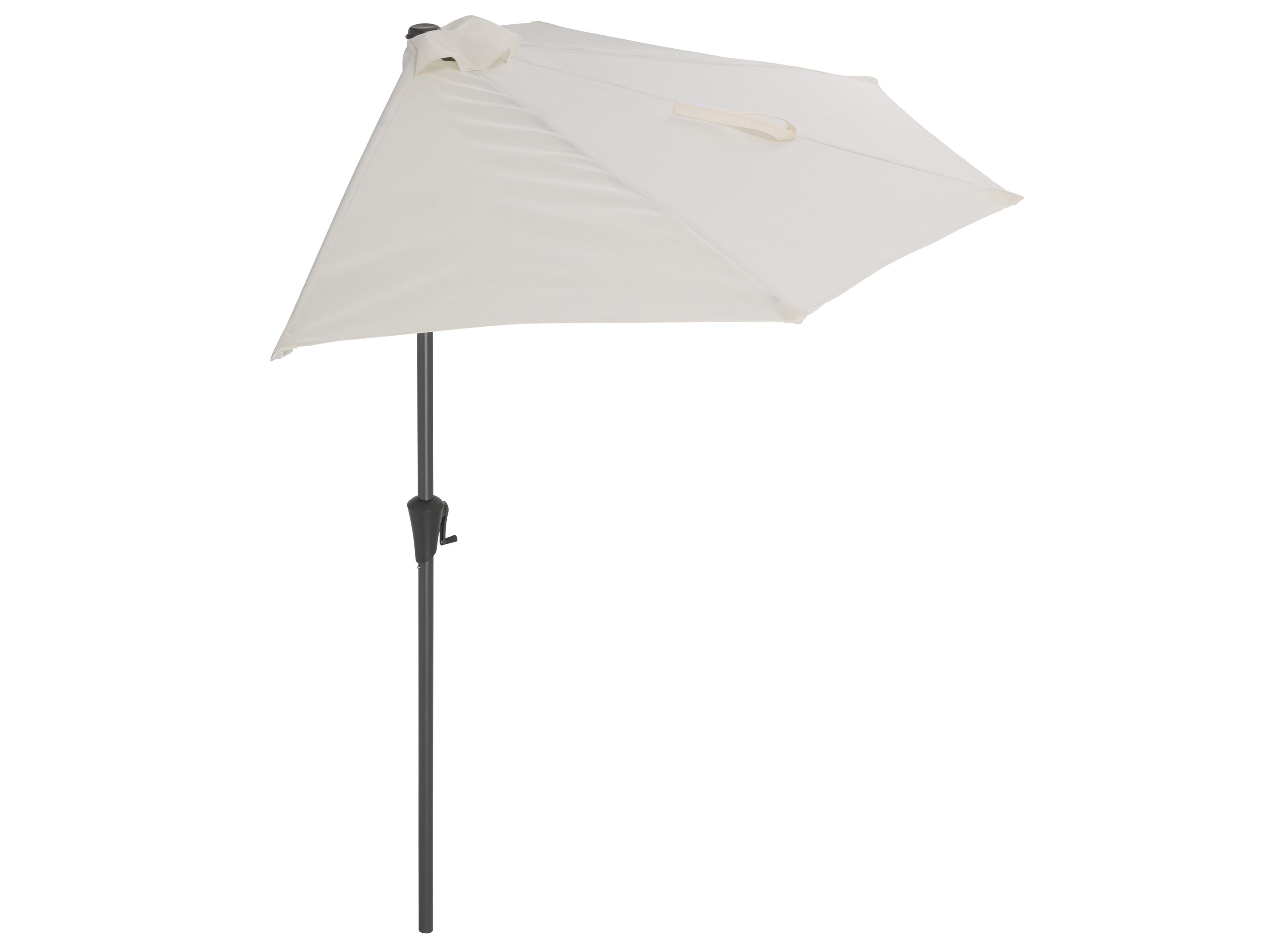 8.5ft Off White Half Umbrella - Large Patio Sun Shade for Outdoor Dining, Poolside Lounging & Garden Relaxation