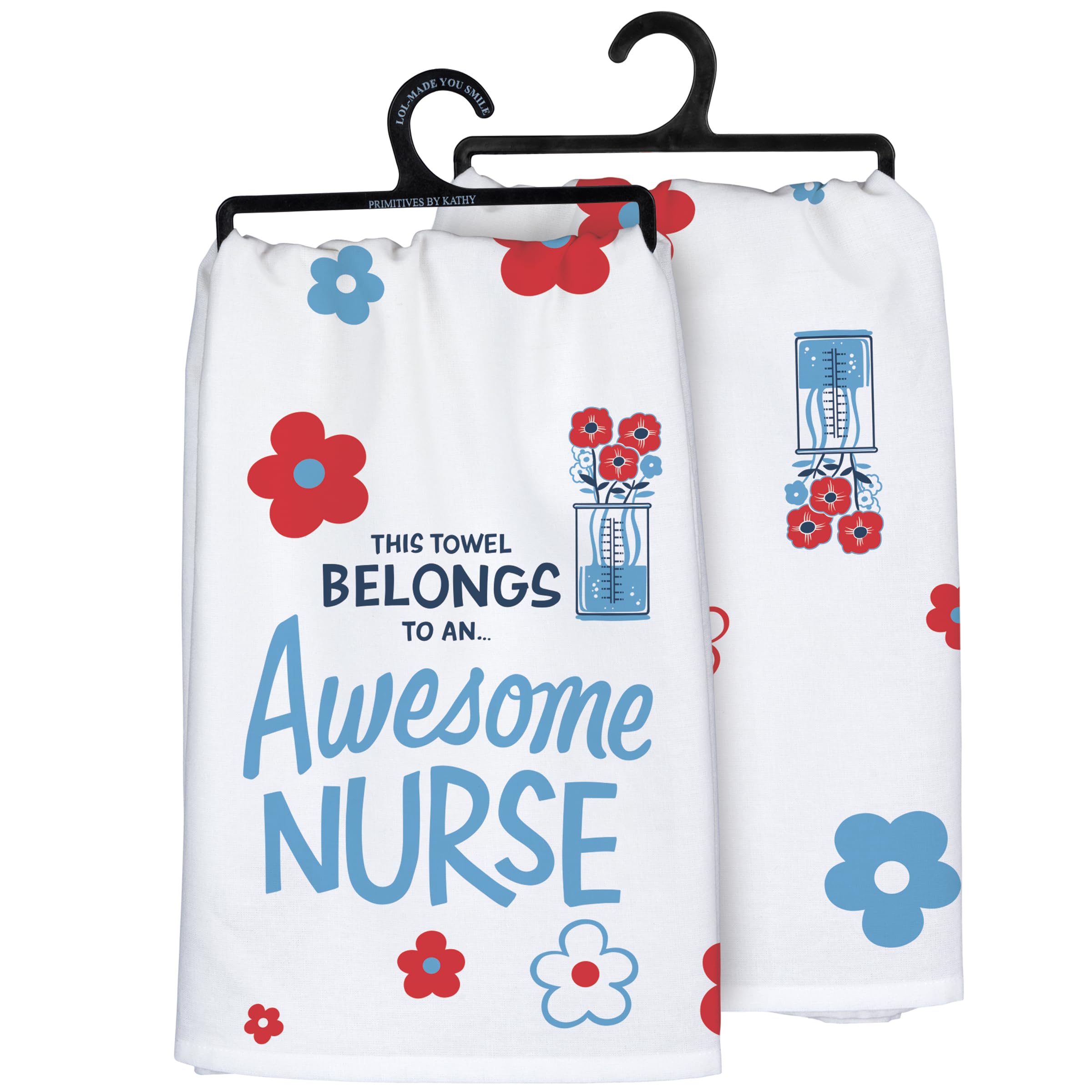 Primitives by Kathy Awesome Nurse Decorative Kitchen Towel - Funny Gift for Nurses, Medical Professionals & Healthcare Workers - Perfect for Hospitals, Clinics & Home Use