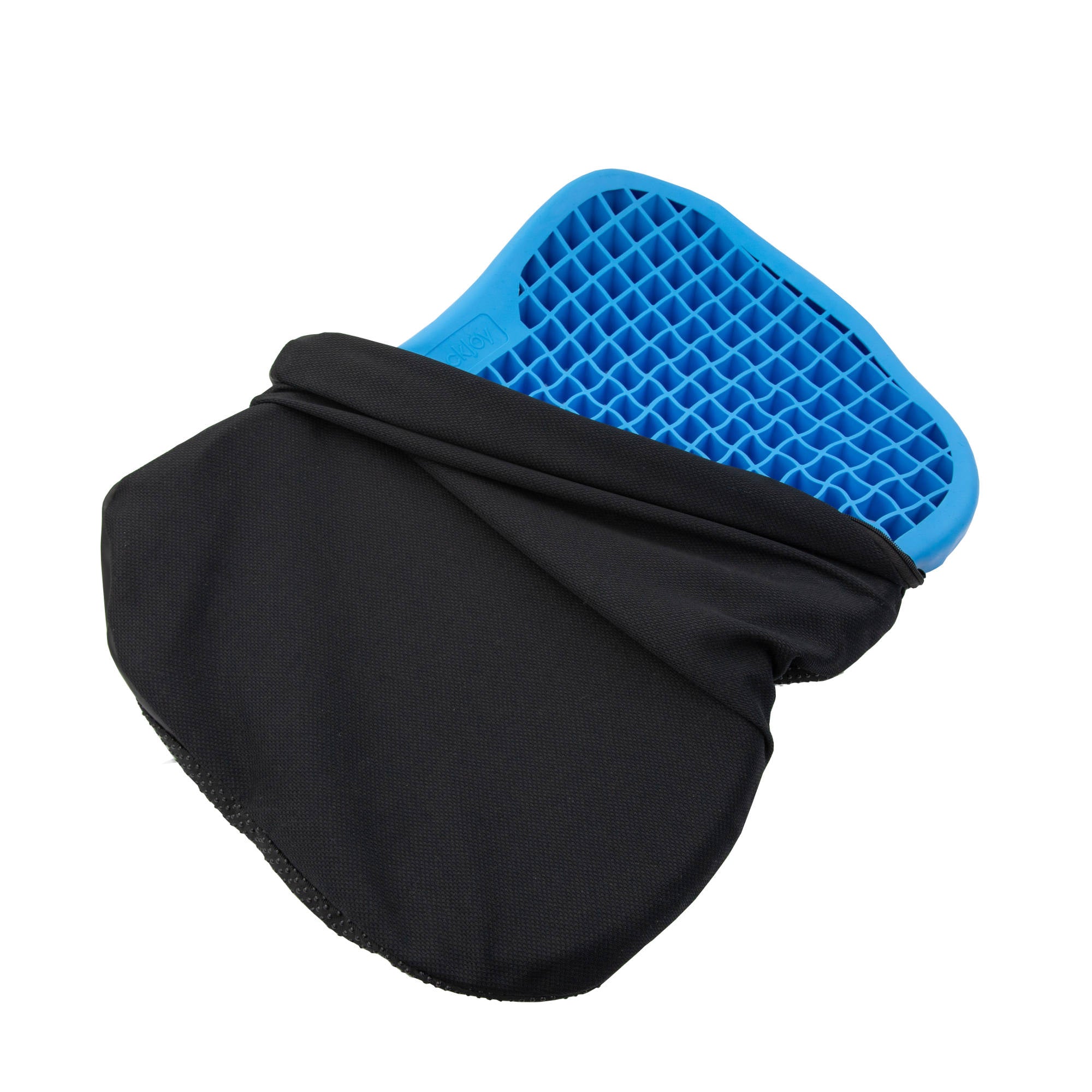 SitzRight ErgoGel Seat Cushion - Orthopedic Memory Foam for Office Chair & Car - Pressure Relief for Back Pain, Sciatica & Tailbone - Non-Slip Cover for Home, Work & Travel Use