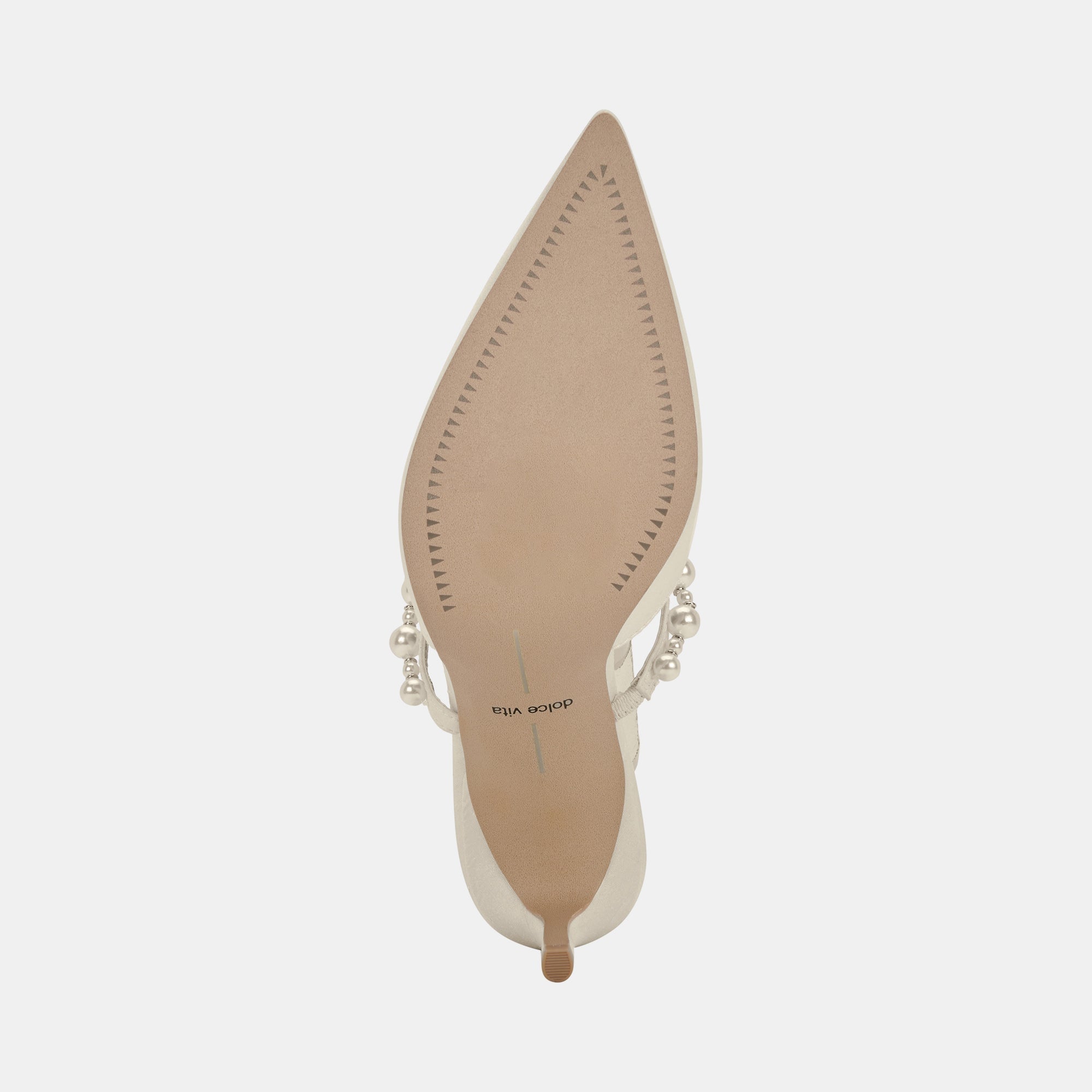 KANIKA Women's Pearl Embellished Vanilla Silk High Heels - Elegant Evening Shoes for Weddings, Parties & Special Occasions