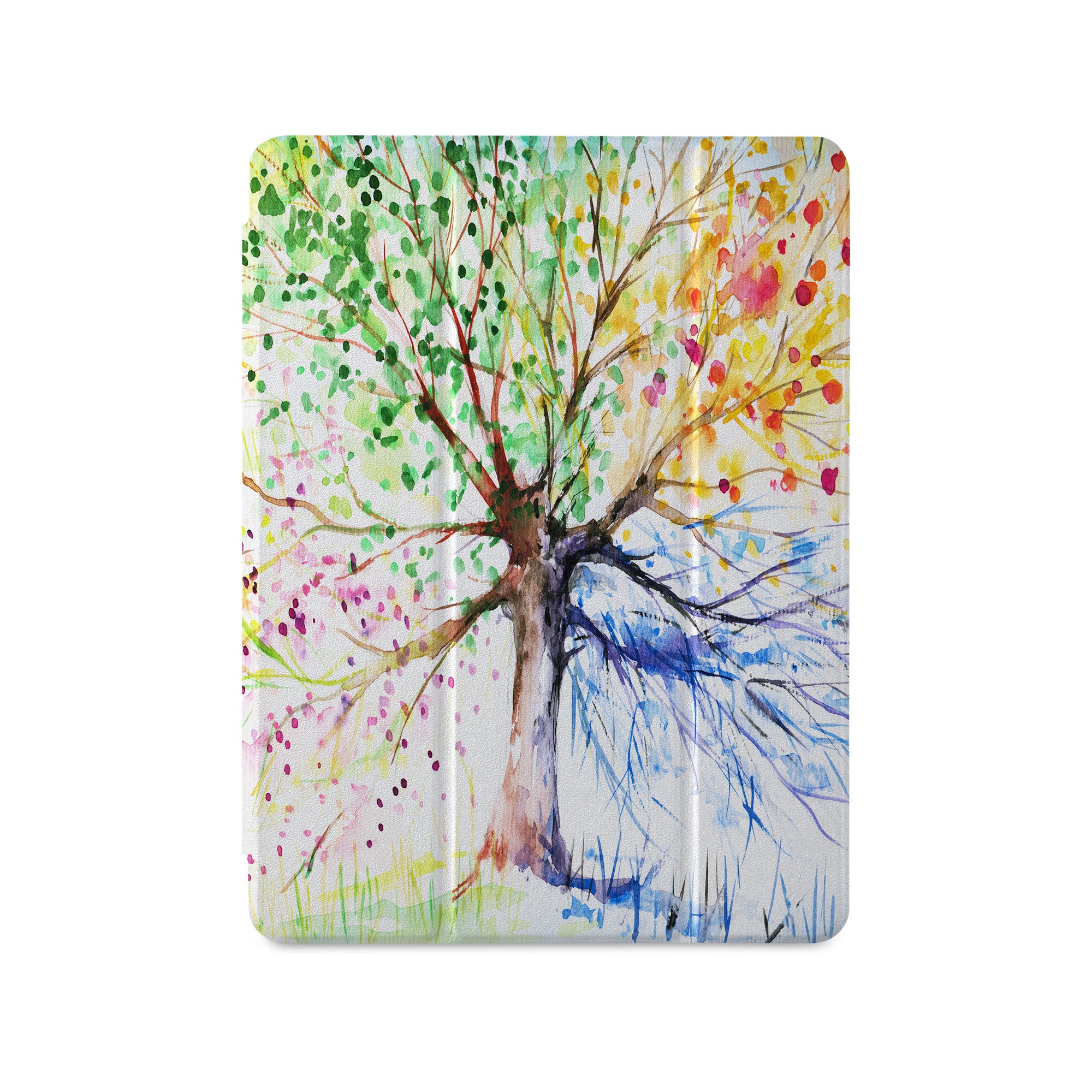 iPad 360 Elite Case - Premium Protective Cover with Watercolor Flower Design for iPad Pro/Air/Mini - Perfect for Work, Travel & Everyday Use