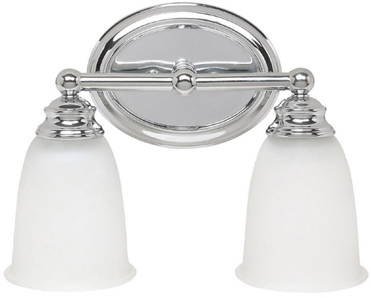 12W Capital Vanities 2-Light Bathroom Vanity Light Fixture in Chrome Finish - Perfect for Modern Bathroom, Powder Room & Home Decor Lighting