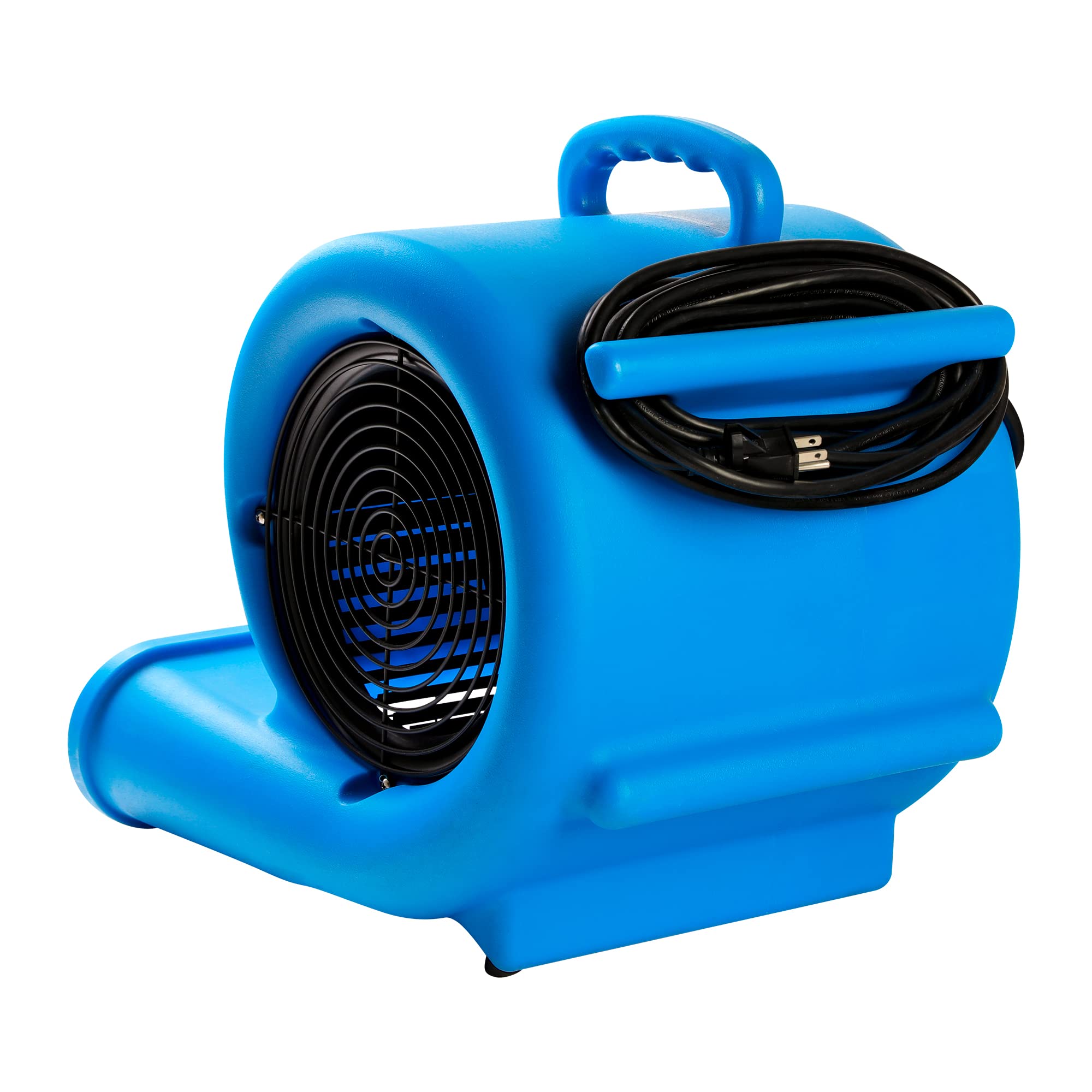 Mounto 1/3 HP 2000 CFM Air Mover Carpet Dryer Blower - 3-Speed Floor Drying Fan with Dual GFCI Outlet & 25ft Power Cord for Water Damage Restoration, HVAC Cooling, Home & Commercial Air Circulation