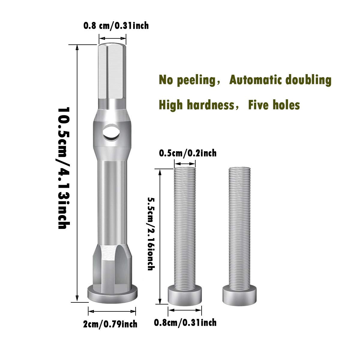 **Wire Twisting Tool & Stripper - Quick Connector for Power Drill Drivers, Simultaneous Stripping & Twisting Cable Tool (Silver-4) - Perfect for Electrical Work, DIY Projects & Home Repairs**