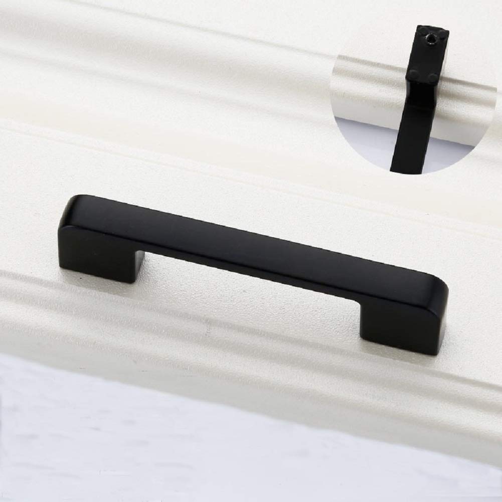 Premium Black 1221 Kitchen Cabinet Handles - Matte Finish Pulls for Drawers & Cabinets - Perfect for Modern Home, Office & RV Renovation