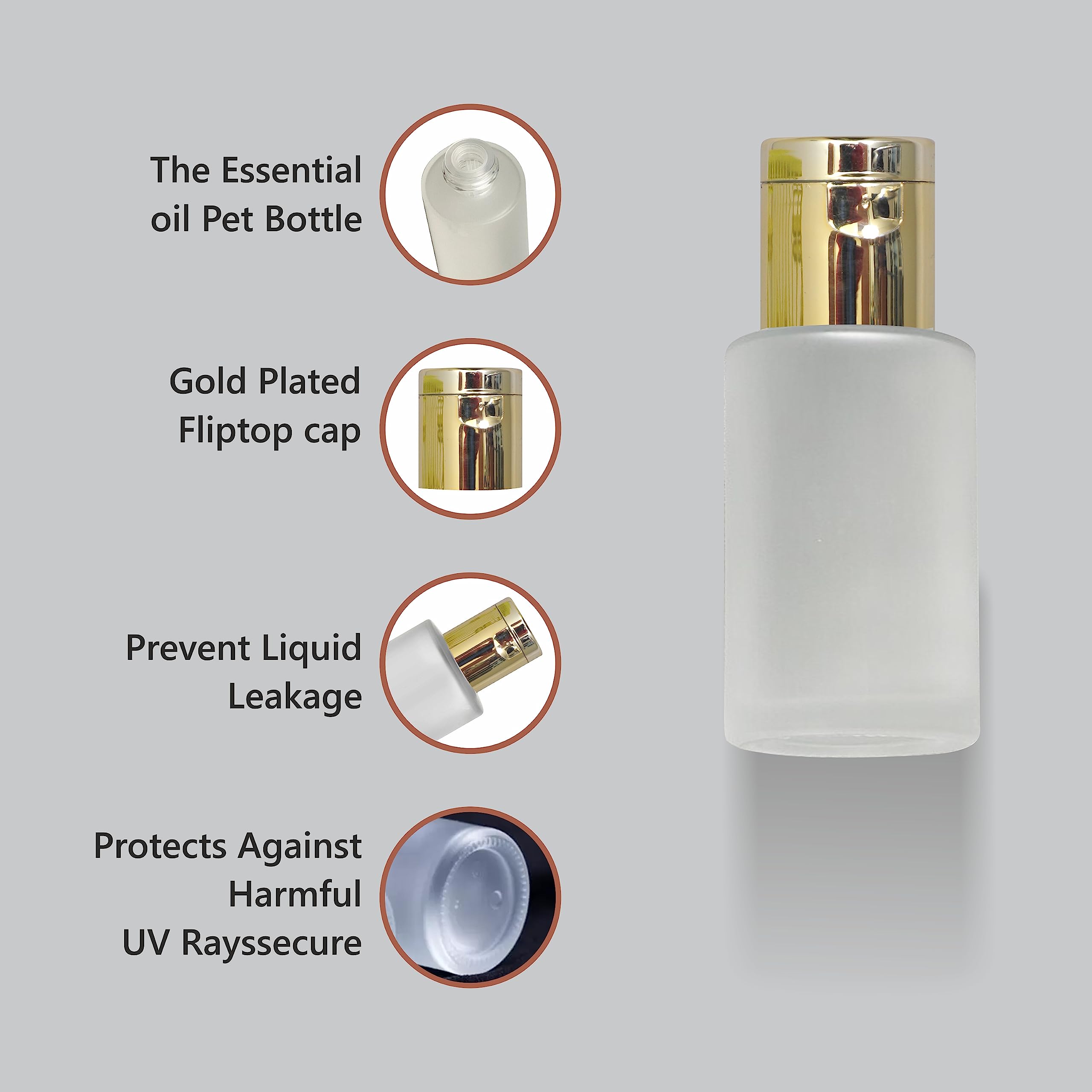 Premium Frosted Glass Bottles with White Lotion Pump Dispenser - 5 Pack Set for Essential Oils, Lotions & DIY Skincare - Perfect for Bathroom, Spa & Home Organization