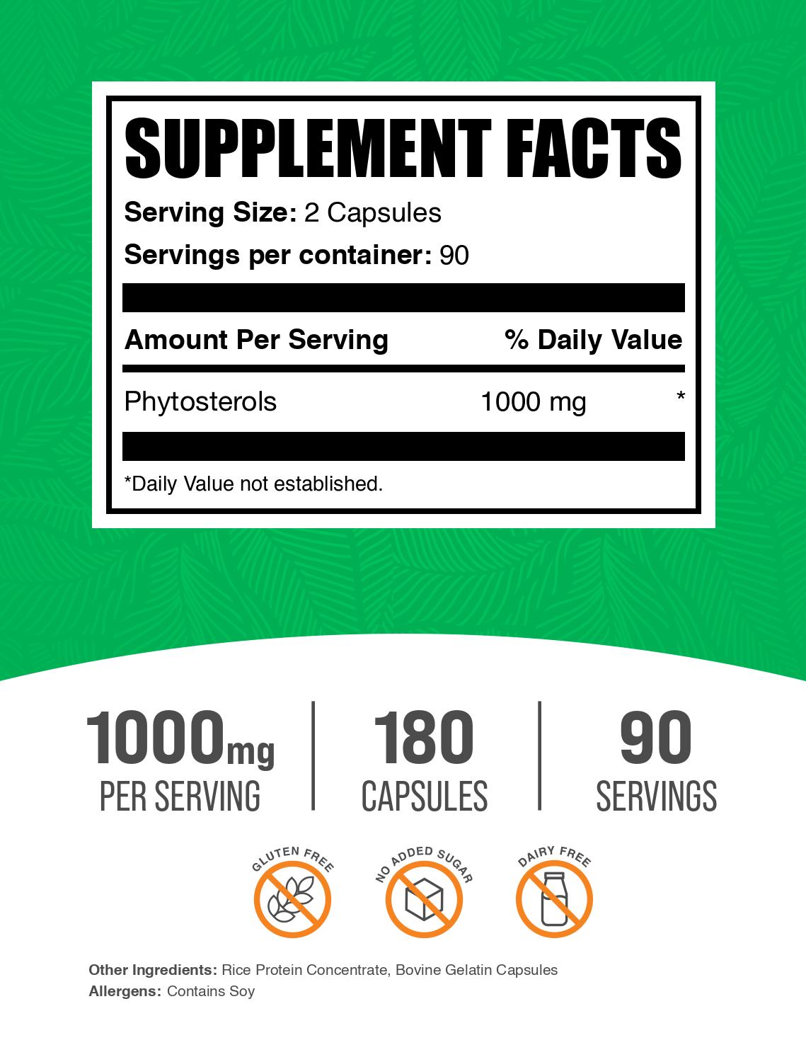 Phytosterols Capsules for Cholesterol Support - Plant Sterols Supplement for Heart Health - Supports Healthy Lipid Levels - Perfect for Daily Wellness Routine & Cardiovascular Care