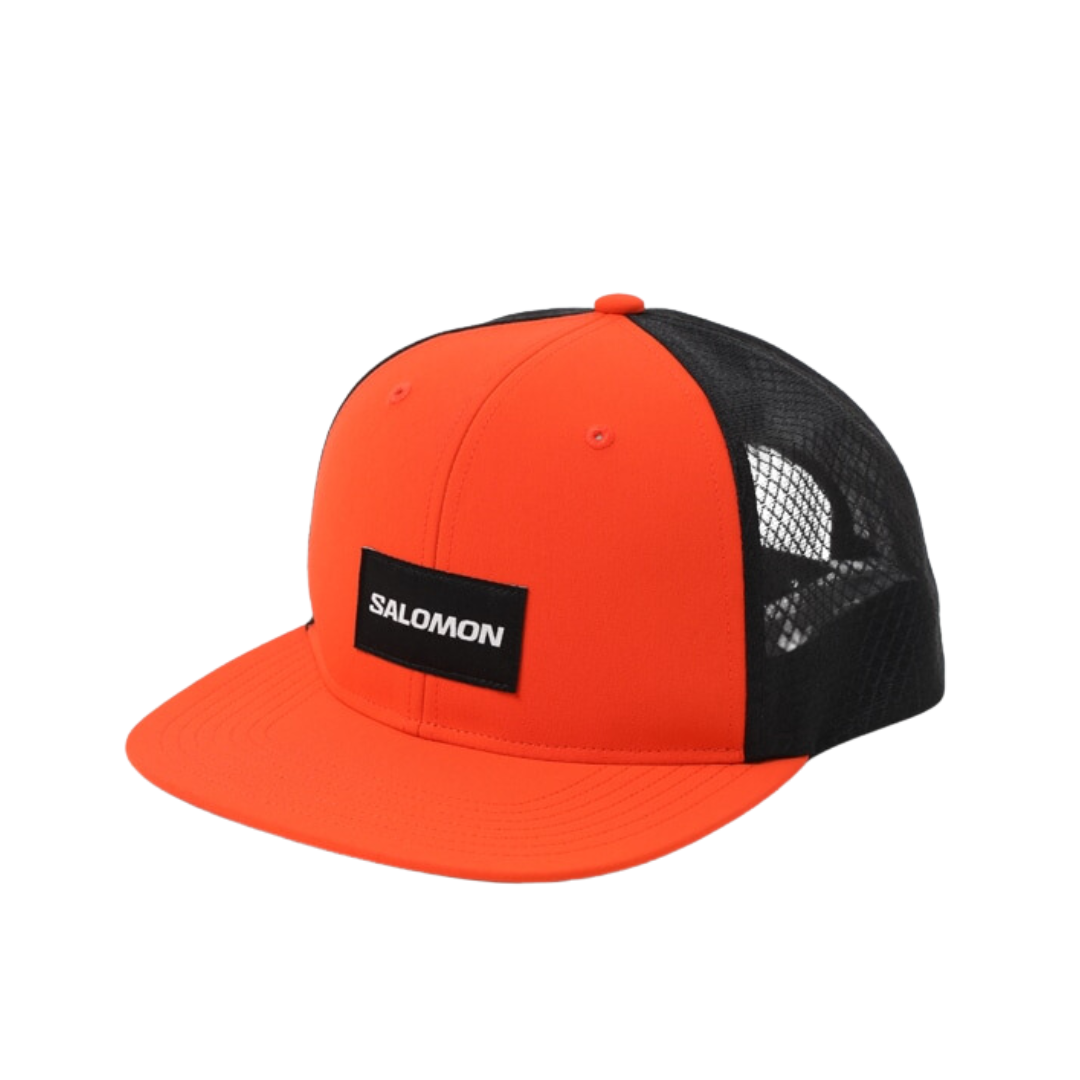 Salomon Unisex Trucker Flat Cap - Lightweight Adjustable Baseball Hat for Men & Women - Perfect for Hiking, Running, and Outdoor Adventures