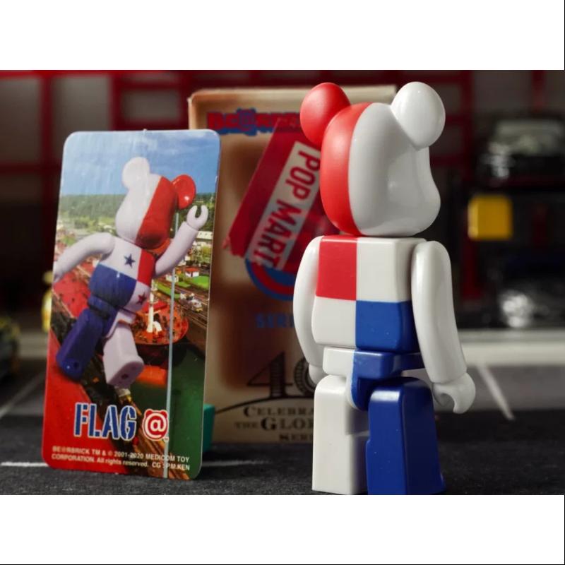 Bearbrick Series 40 FLAG Panama 100% Collectible Art Toy - Limited Edition Designer Vinyl Figure for Display & Investment | Perfect for Home Decor, Office Collection, and Anime Fans Gift