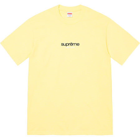 Supreme Classic Logo T-Shirt - Yellow Cotton Tee for Men & Women | Streetwear Fashion, Casual Wear & Urban Style 2022 Collection