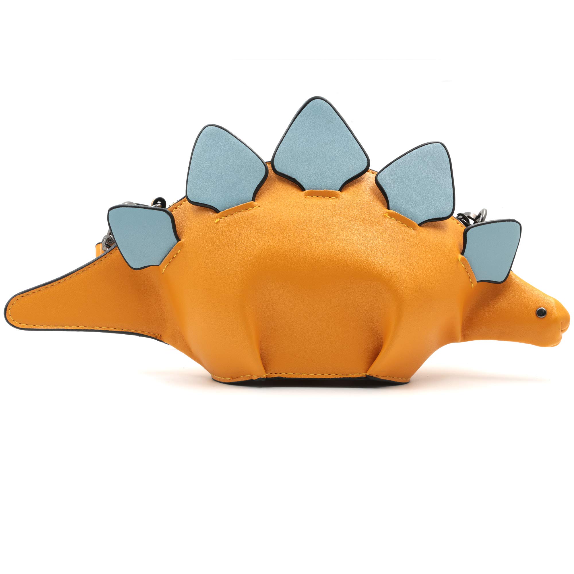 Dinosaur Shoulder Bag for Women - PU Leather Stegosaurus Crossbody Purse for Girls & Teens | Trendy Dinosaur-Themed Accessory for School, Travel & Casual Outings