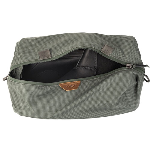 Peak Design Travel Shoe Pouch - Waterproof & Compact Shoe Storage Bag for Travel, Gym & Work (Sage Green) | Perfect for Business Trips, Workout Gear & Organization