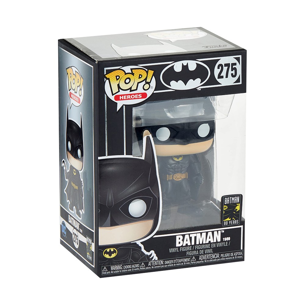 Funko POP! Batman 80th Anniversary Collectible Figure - 1989 Movie Version - Perfect for DC Fans, Collectors & Home Office Decor
