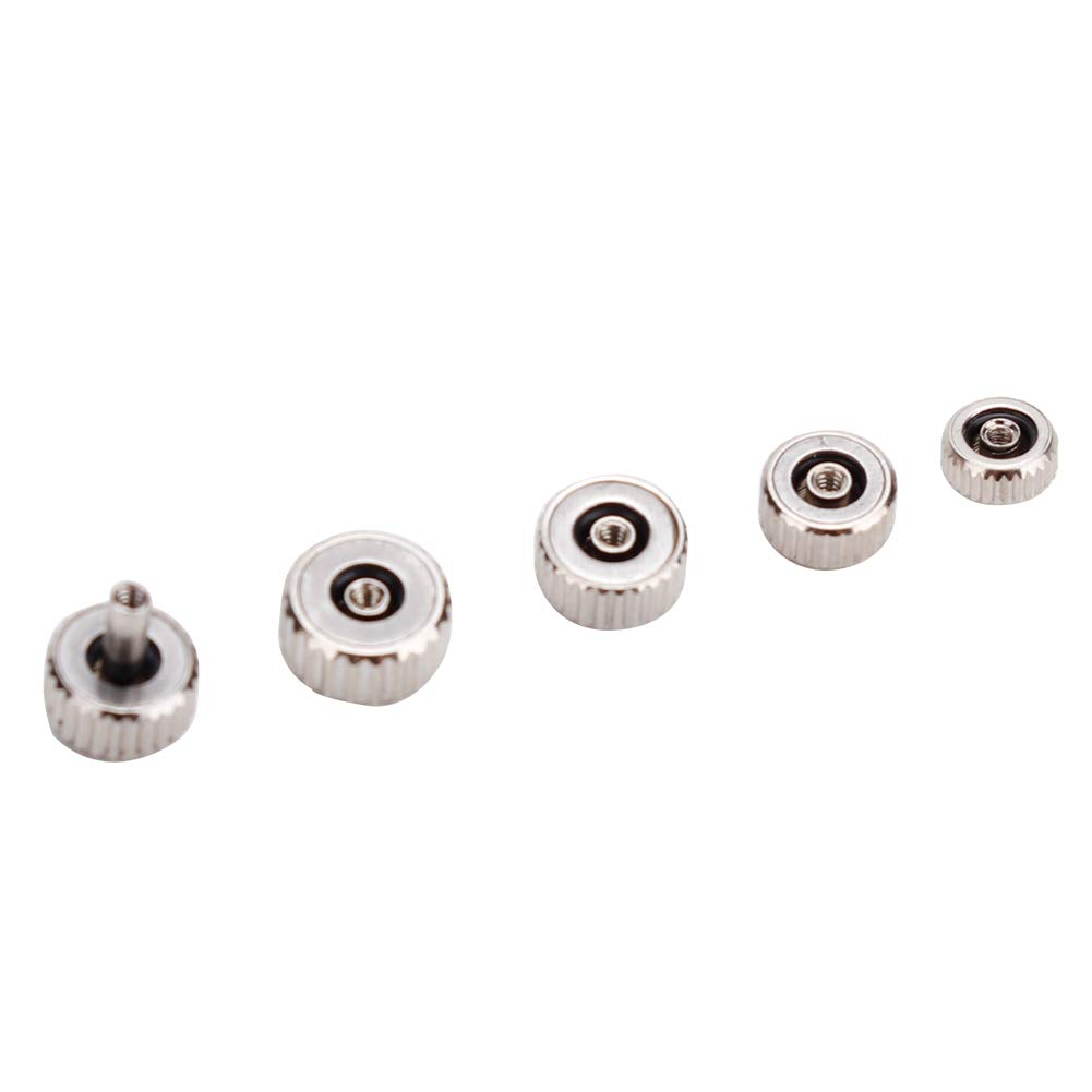 Stainless Steel Watch Crown Repair Kit - Watch Stem & Spring Bar Set for DIY Watch Repair