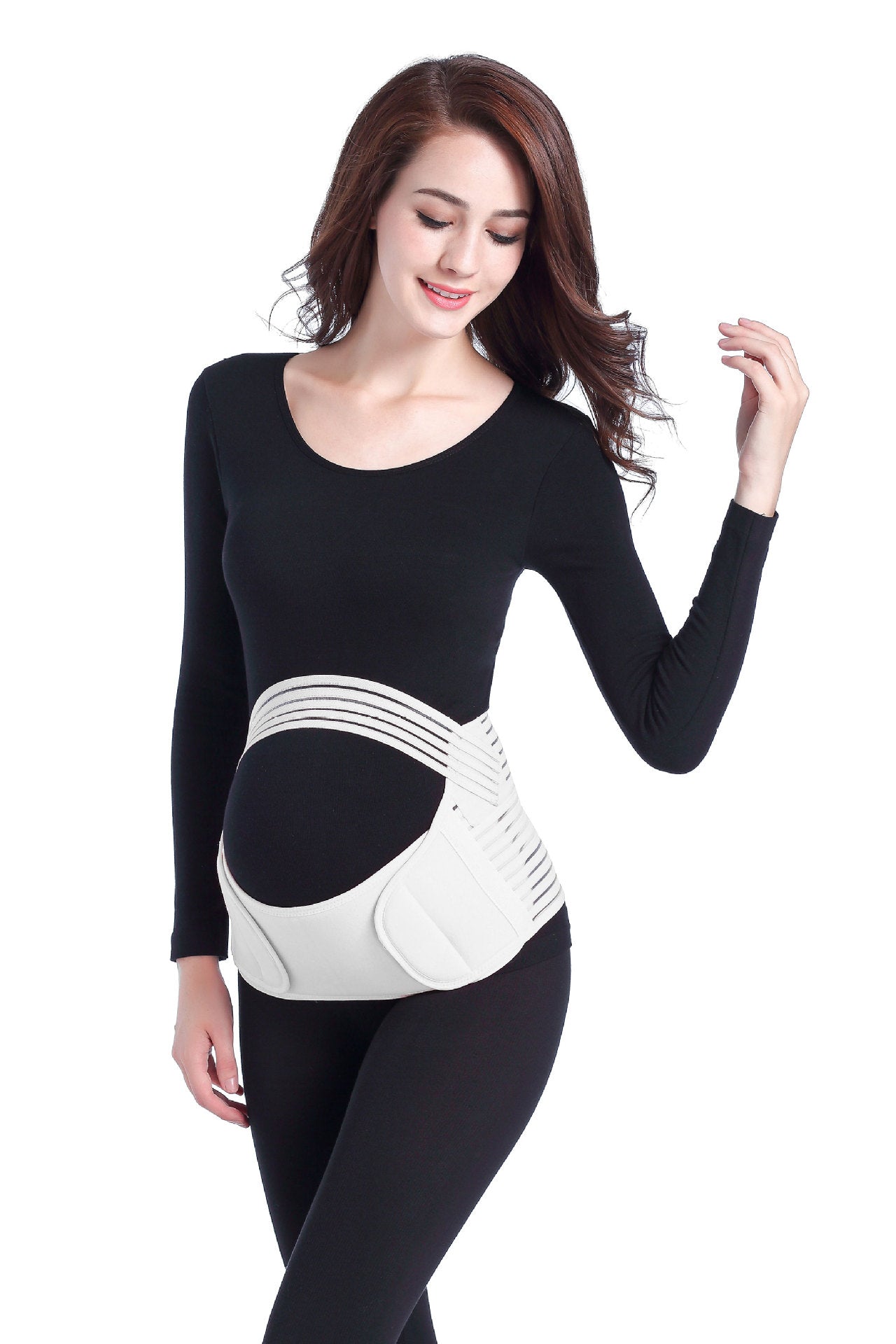 Maternity Adjustable Belly Support Belt for Pregnant Women - Comfortable Pregnancy Waistband for Back Pain Relief, Postpartum Recovery & Daily Wear