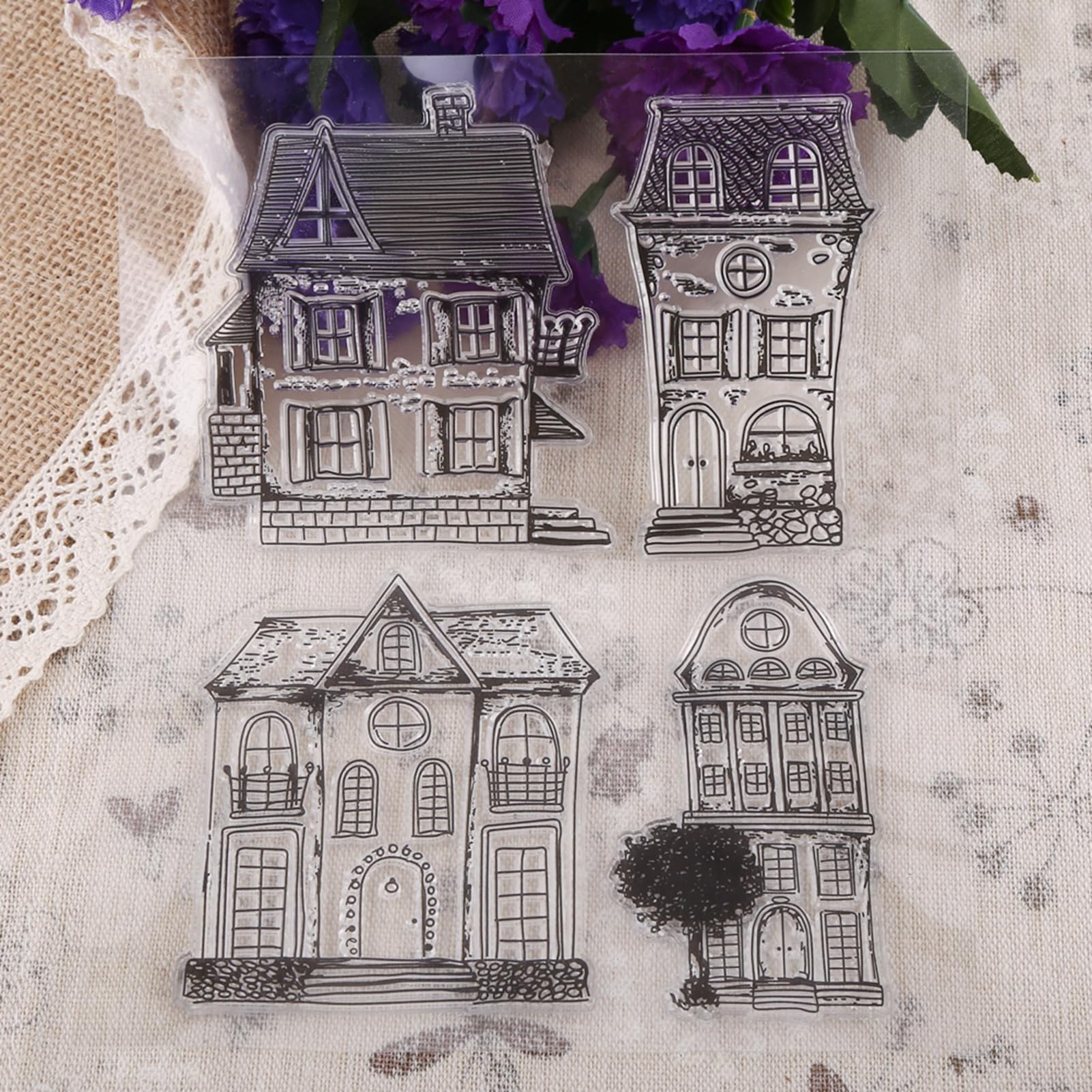 Handmade Silicone Rubber Stamps for Card Making - DIY Embossing Seals & Clear Stickers for Greeting Cards, Scrapbooking, Journals & Home Decor - Perfect for Crafting, DIY Projects & Gift Wrapping
