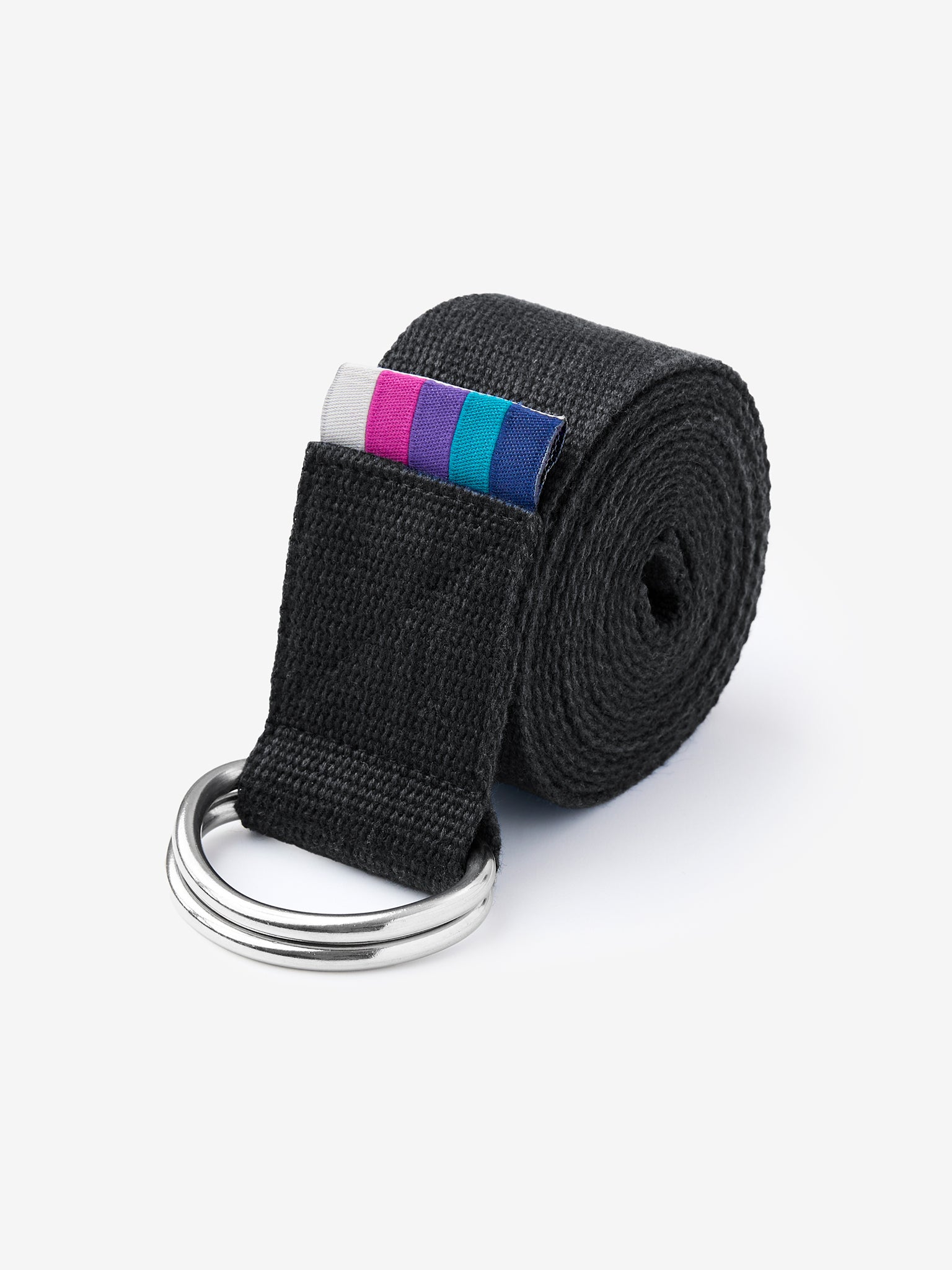Organic Cotton D-Ring Yoga Belt for Stretching & Flexibility | Premium Yoga Accessory for Home & Studio Practice | Eco-Friendly & Comfortable