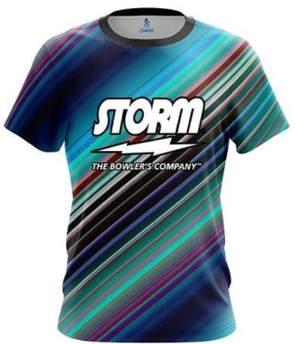 Storm Candy Stripe Bowling Jersey - Comfortable & Stylish for Men & Women - Perfect for Bowling Leagues, Tournaments & Casual Play