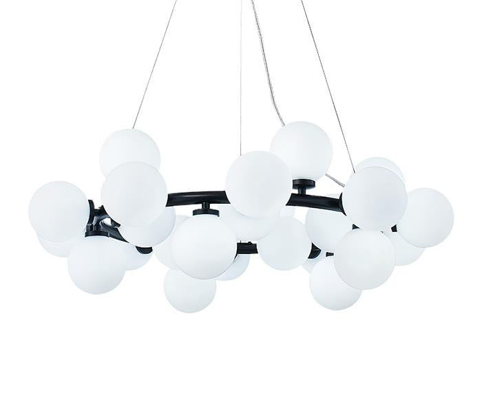 Elegant Natalie Orb Chandelier - Modern Crystal Ceiling Light Fixture for Dining Room, Bedroom & Living Room Decor