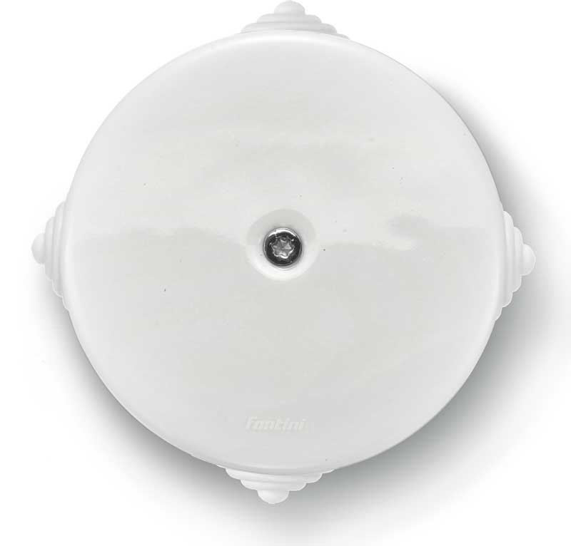 White Porcelain Junction Box - DO Series for Home Electrical Wiring & DIY Projects
