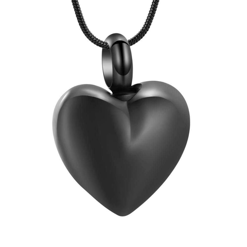 Heart Cremation Jewelry for Ashes - Stainless Steel Memorial Pendant Necklace for Loved Ones & Pets (Golden, 5-Piece Set) - Perfect for Keeping Memories Close, Ideal for Funerals, Memorials & Everyday Wear