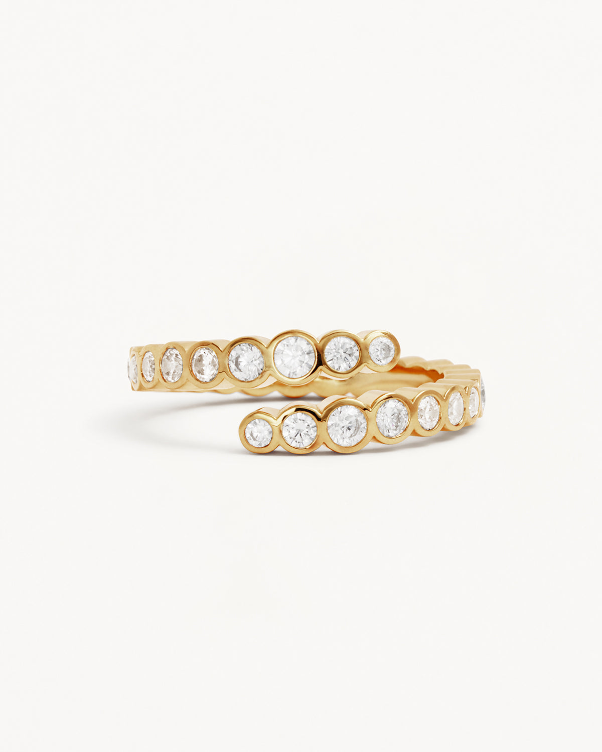 18K Gold Vermeil Endless Tides Ring for Women - Dainty Wave Stackable Band, Perfect for Everyday Wear, Anniversary Gifts & Beach Wedding Jewelry