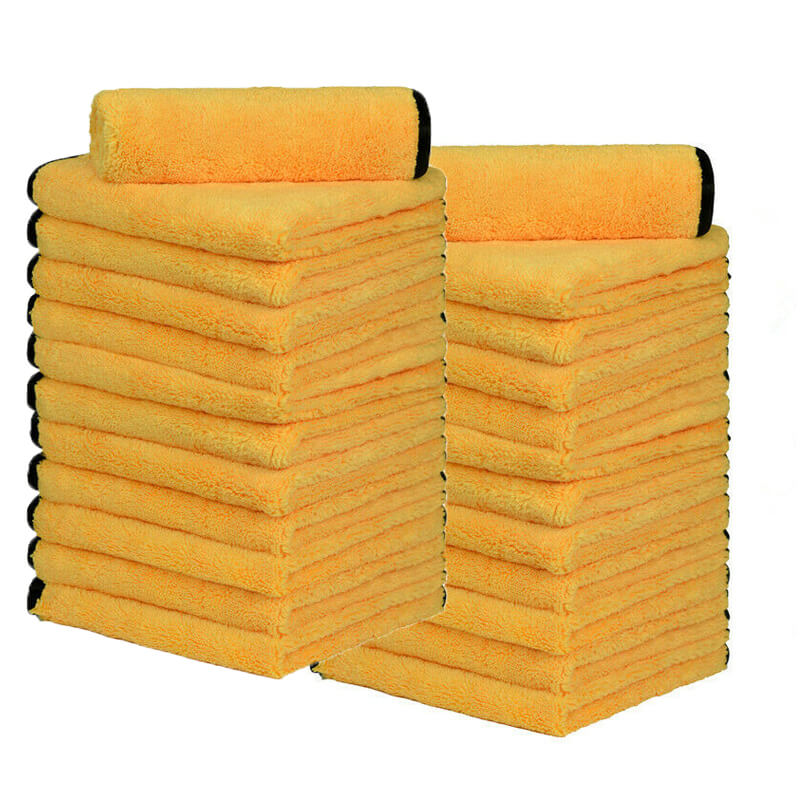 Premium Microfiber Hair Towel 16x16 Inches - Super Absorbent 380GSM for Long & Short Hair - Pack of 24 - Perfect for Salons, Gyms & Travel