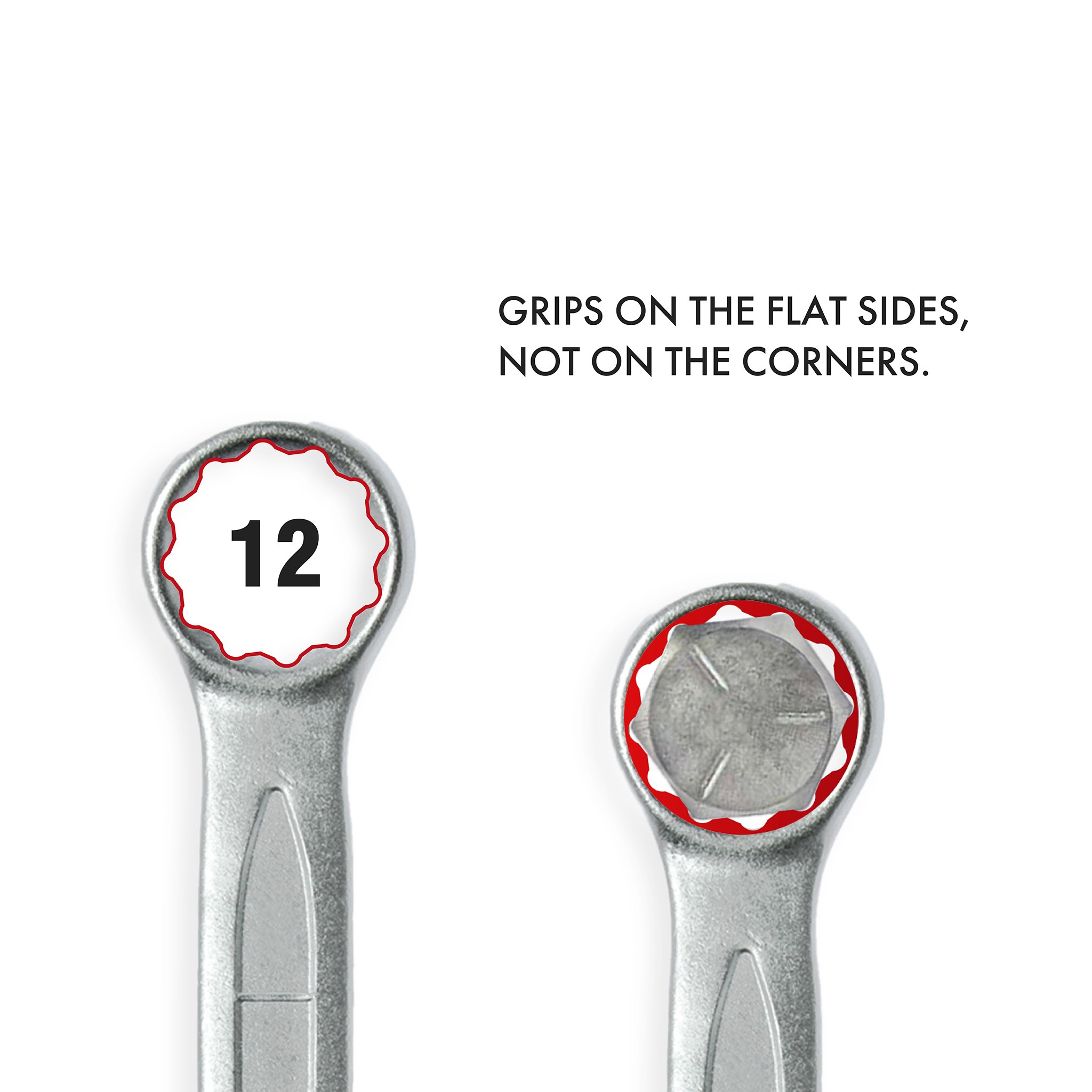 Teng Tools 58mm Metric Combination Open & Box End Wrench - 600558, Silver | Professional Automotive & DIY Repair Tool for Mechanics & Home Use