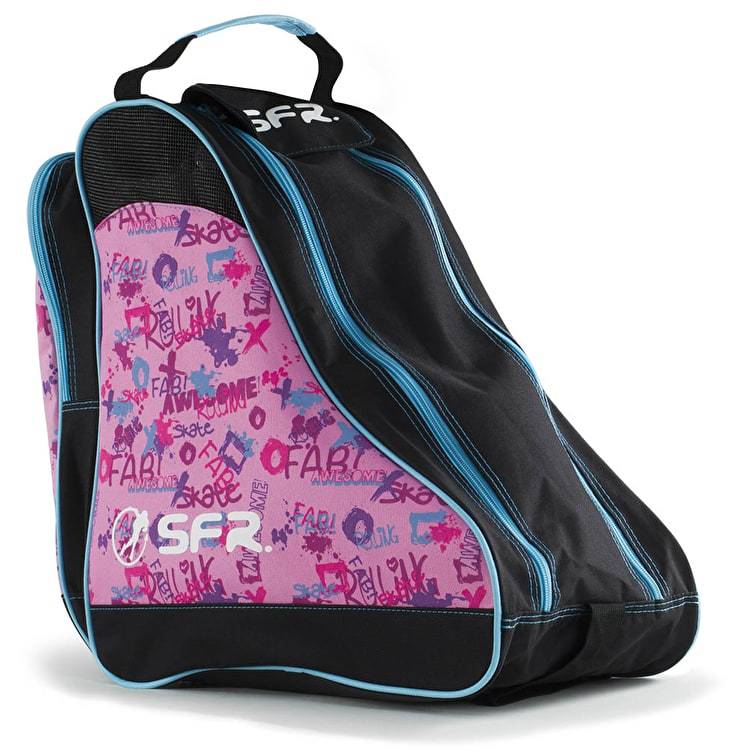 SFR Skate Bag Pink Graffiti - Durable Skateboard Backpack for Men & Women - Perfect for Skateboarding, School, Travel & Sports Gear Storage