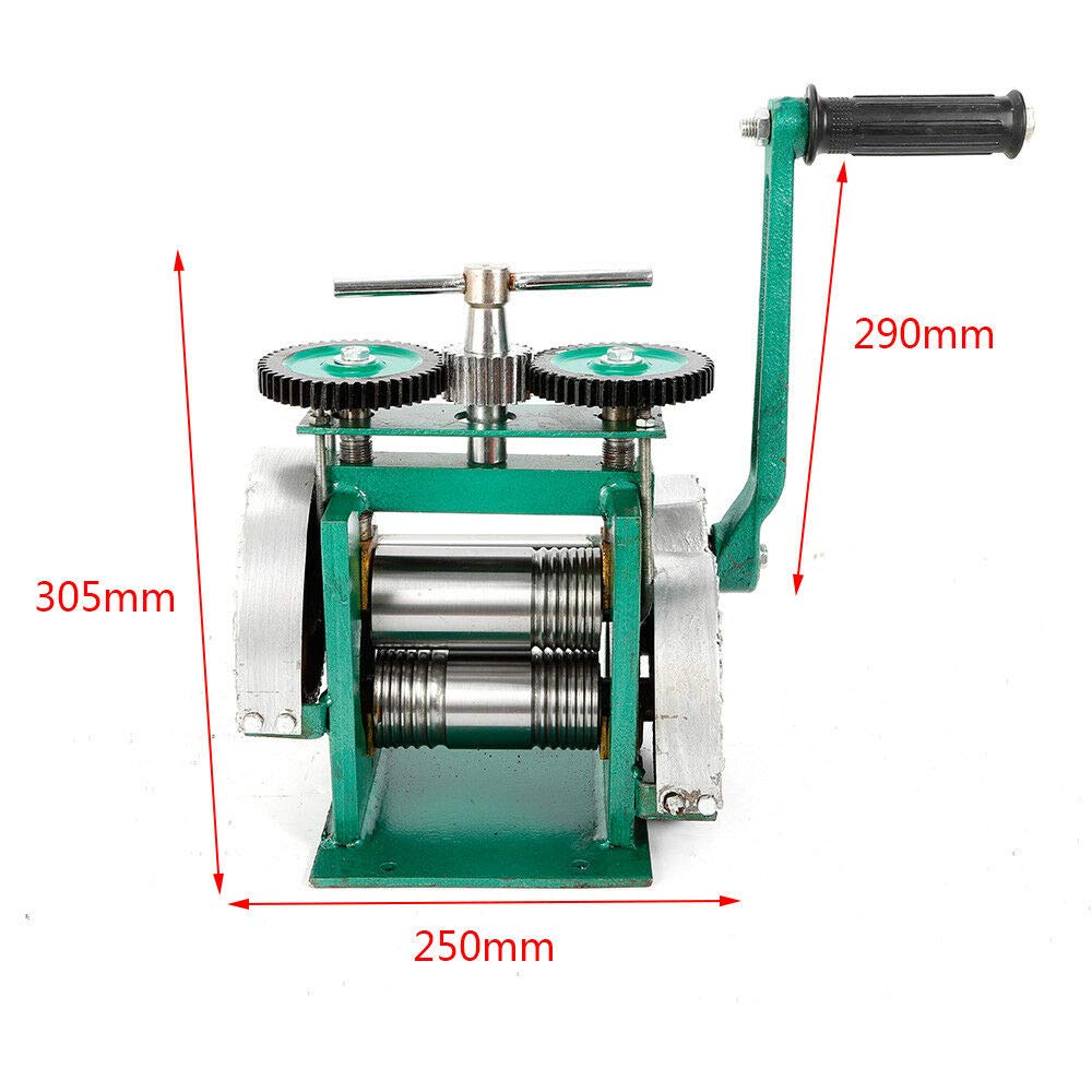 Portable Manual Jewelry Rolling Mill Machine - 85mm Stainless Steel Alloy Handheld Press Tool for Metal Sheet & Wire Processing | DIY Jewelry Making, Crafting & Metalworking Projects