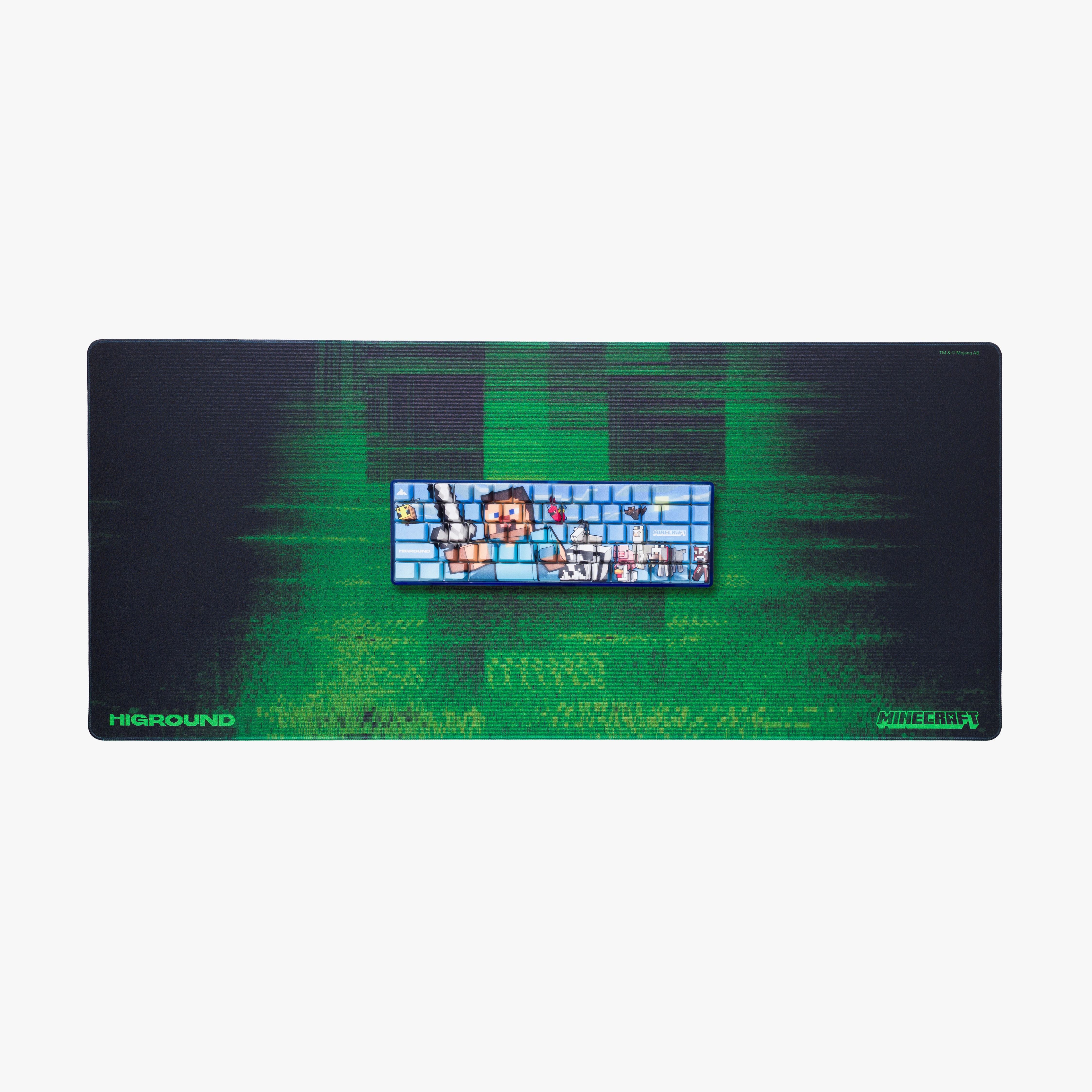HG x Minecraft XL Gaming Mousepad with Spectogram Design - Perfect for PC, Laptop & Gaming Setup