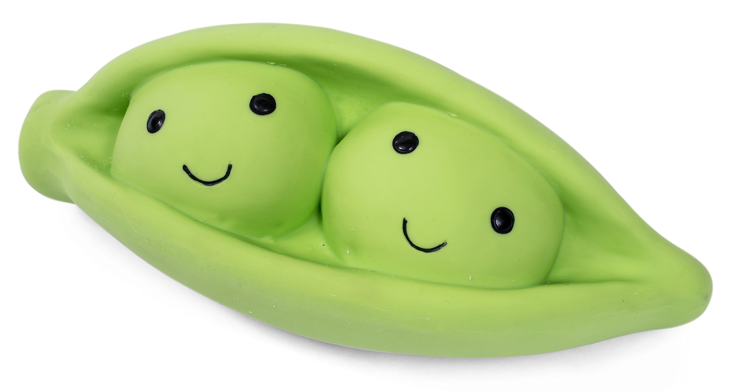 Premium Latex Pea Pod Dog Chew Toy - Large Size, Durable & Non-Toxic for Aggressive Chewers - Perfect for Playtime, Training & Dental Health (Green)