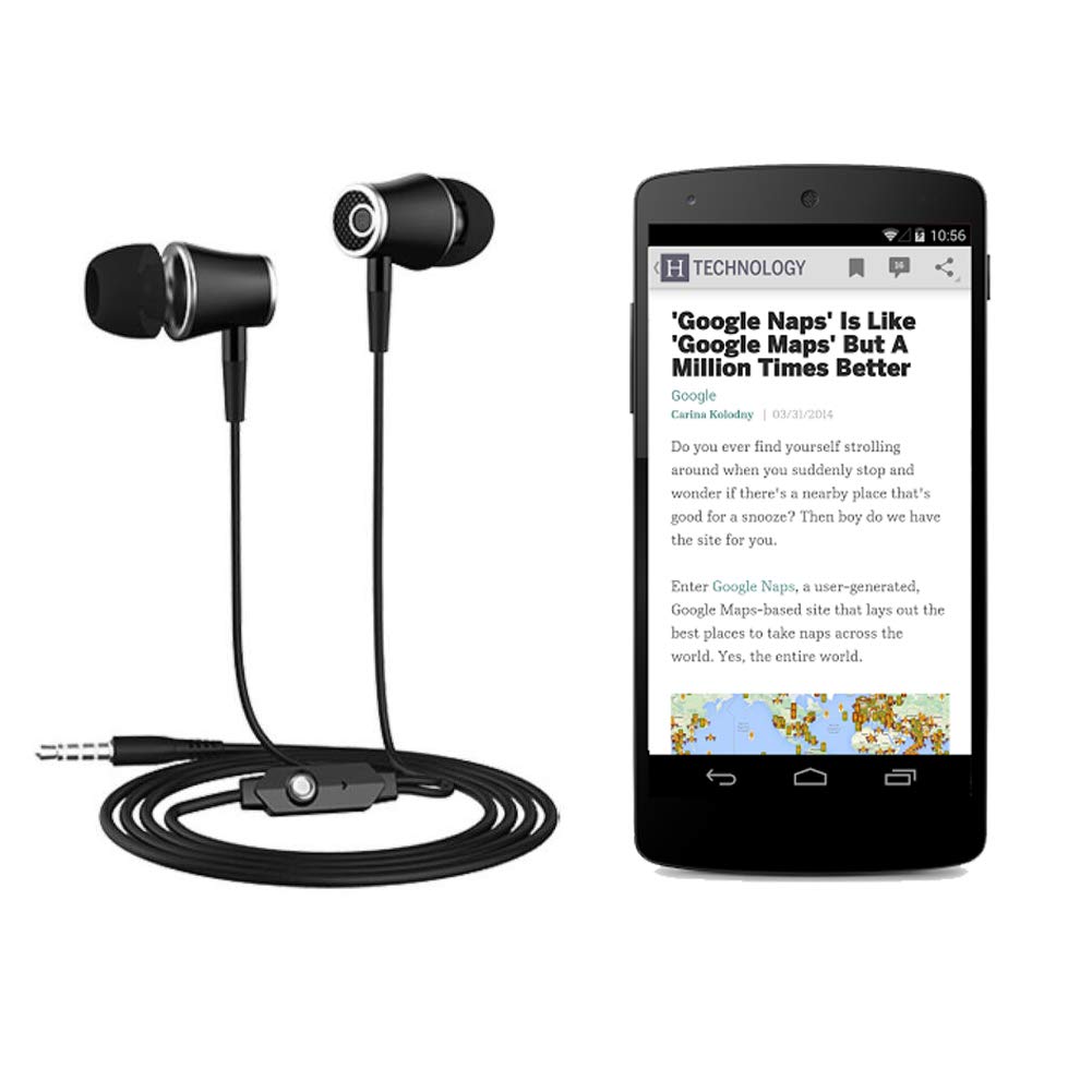 VANTIYAUS Wired Earbuds with Microphone - Compatible with Kindle eReaders, Fire HD 8/10, Oasis & Google Pixel 4A - In-Ear Stereo Headphones for Music, Calls & Reading (Perfect for Commuting, Workouts & Home Use)