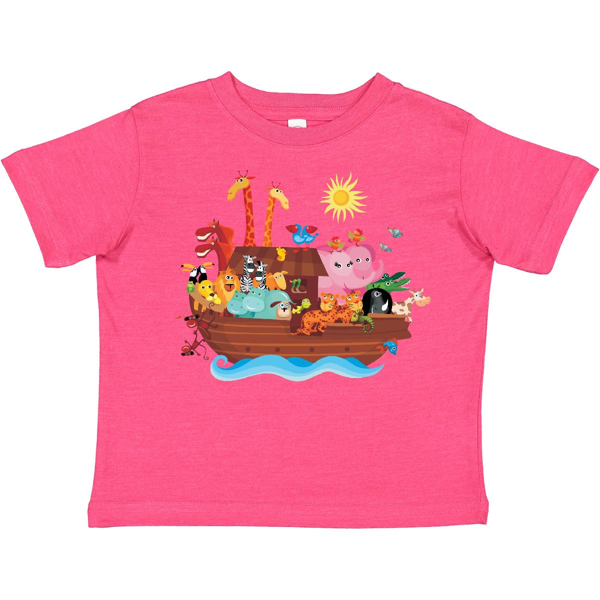 Inktastic Christian Toddler T-Shirt - Animal Ark Bible Story for Church & Play