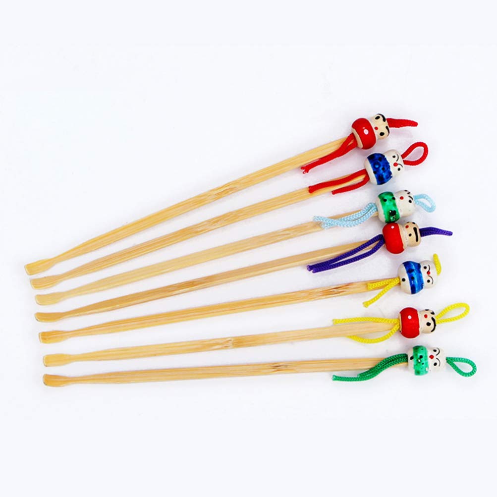 Wooden Ear Wax Removal Tool - Handmade Bamboo Ear Scoop with Long Handle for Safe & Gentle Ear Cleaning - Portable Earwax Remover for Adults & Babies - Perfect for Travel, Home Use, and Personal Hygiene Care