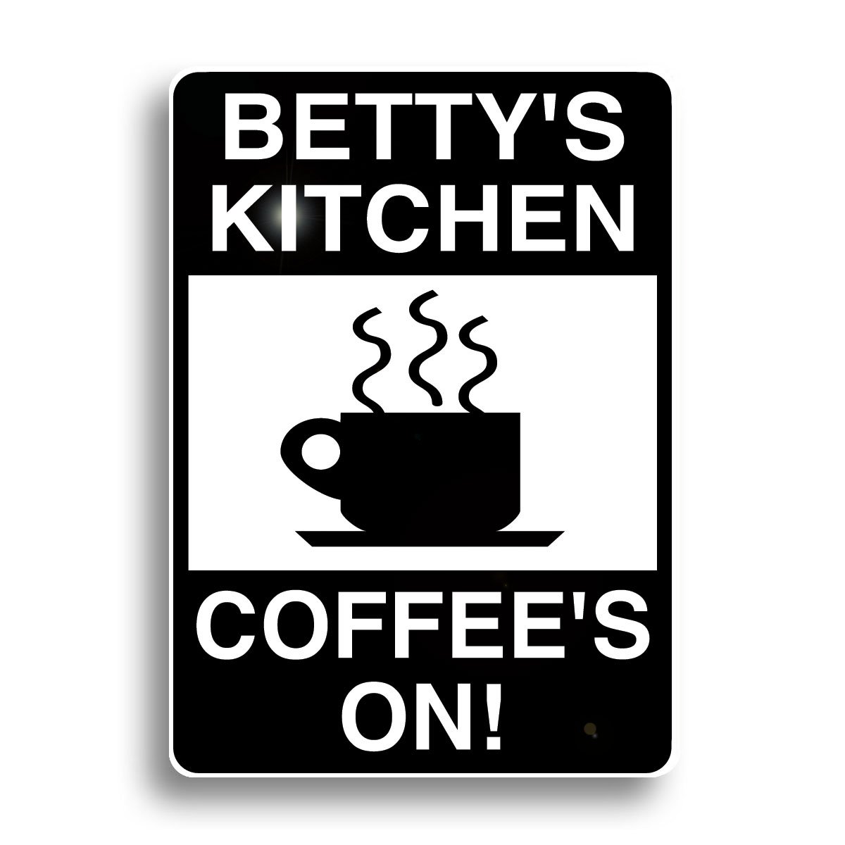 Stylish Coffee Sign with Coffee Cup Design - Perfect for Home, Office, and Cafe Decor | 'Coffee's On!' Wall Art for Coffee Lovers