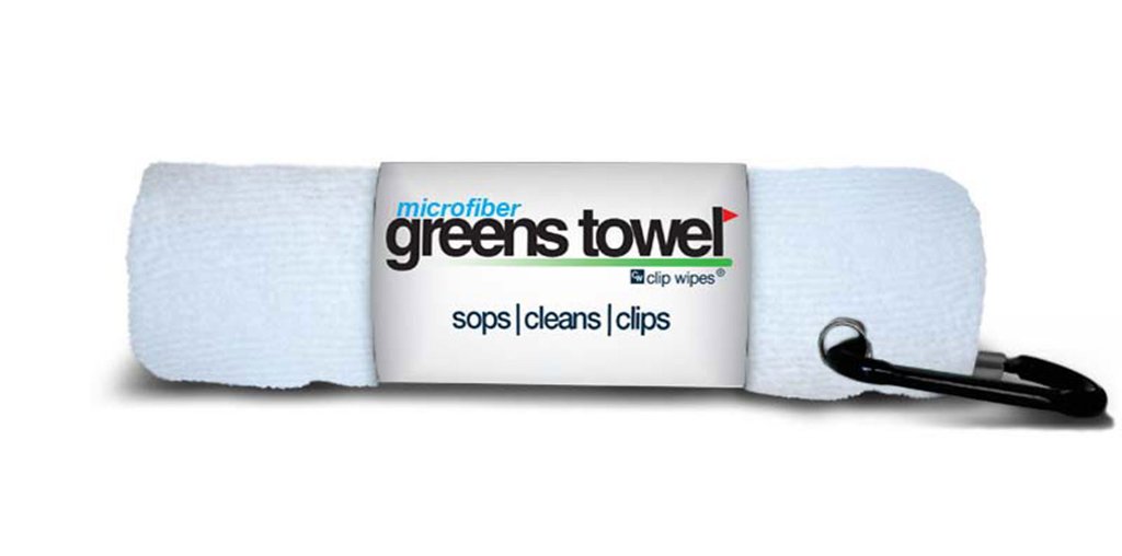 Premium J&M Greens Golf Towel - Super Absorbent Microfiber, White - Perfect for Golfers, Sports & Outdoor Activities
