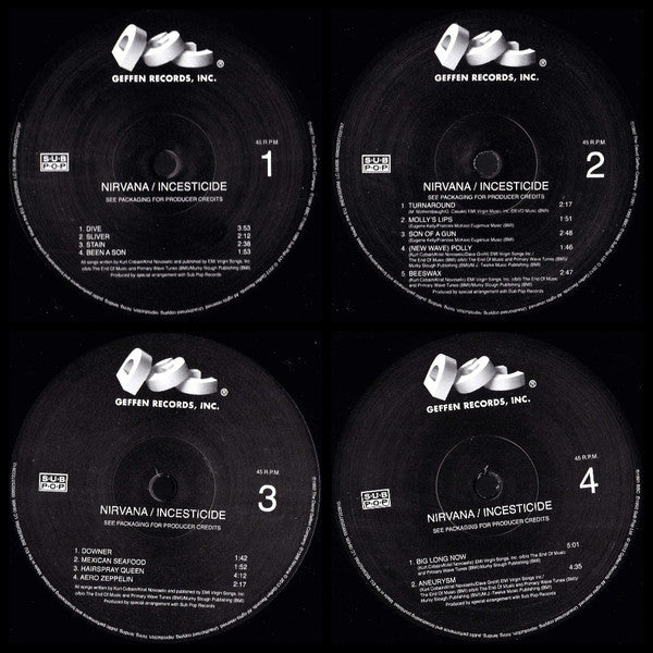 Nirvana Incesticide 2xLP Vinyl Record - Compilation, Remastered, Limited Edition 25th Anniversary (Near Mint NM/M) - Perfect for Collectors & Music Lovers